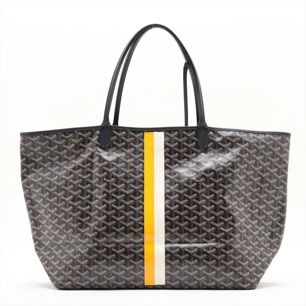 Saint Louis GM PVC x Leather Tote Bag, Black — view 2
