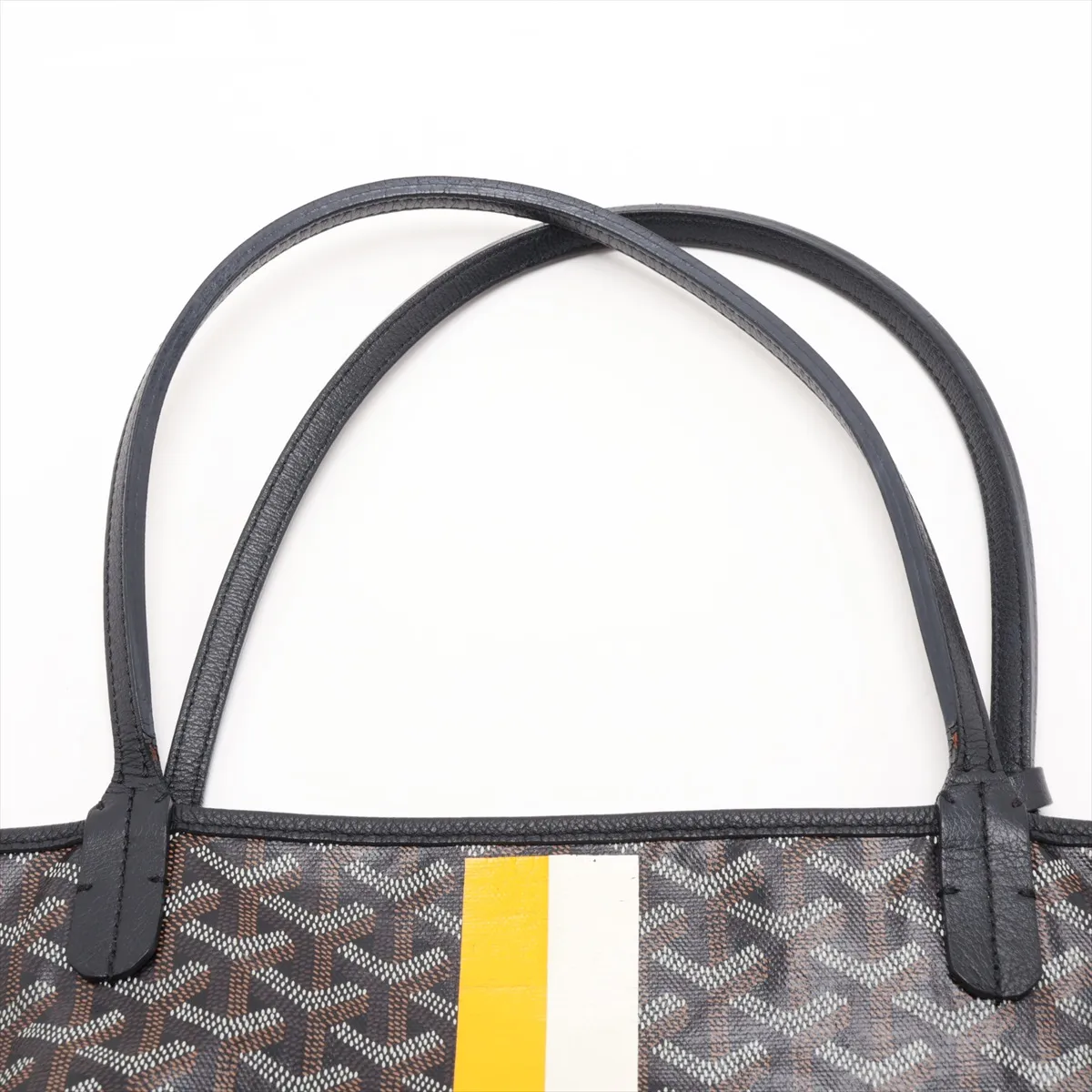 Saint Louis GM PVC x Leather Tote Bag, Black — view 6