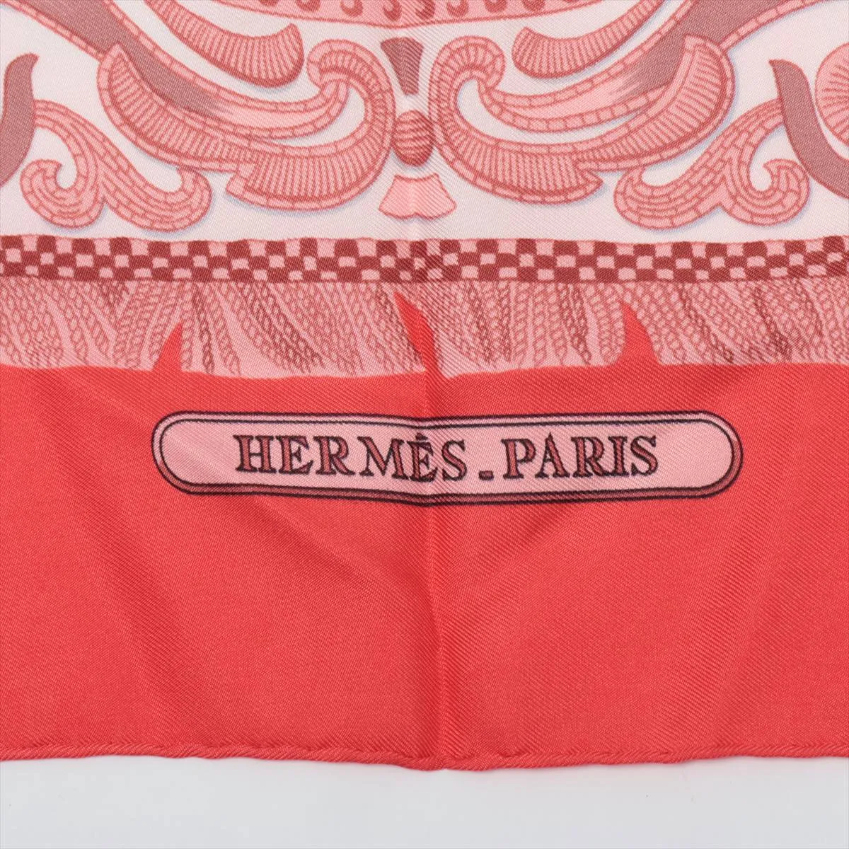 Carre 90 LA PRESENTATION Scarf, Silk, Red, — view 6
