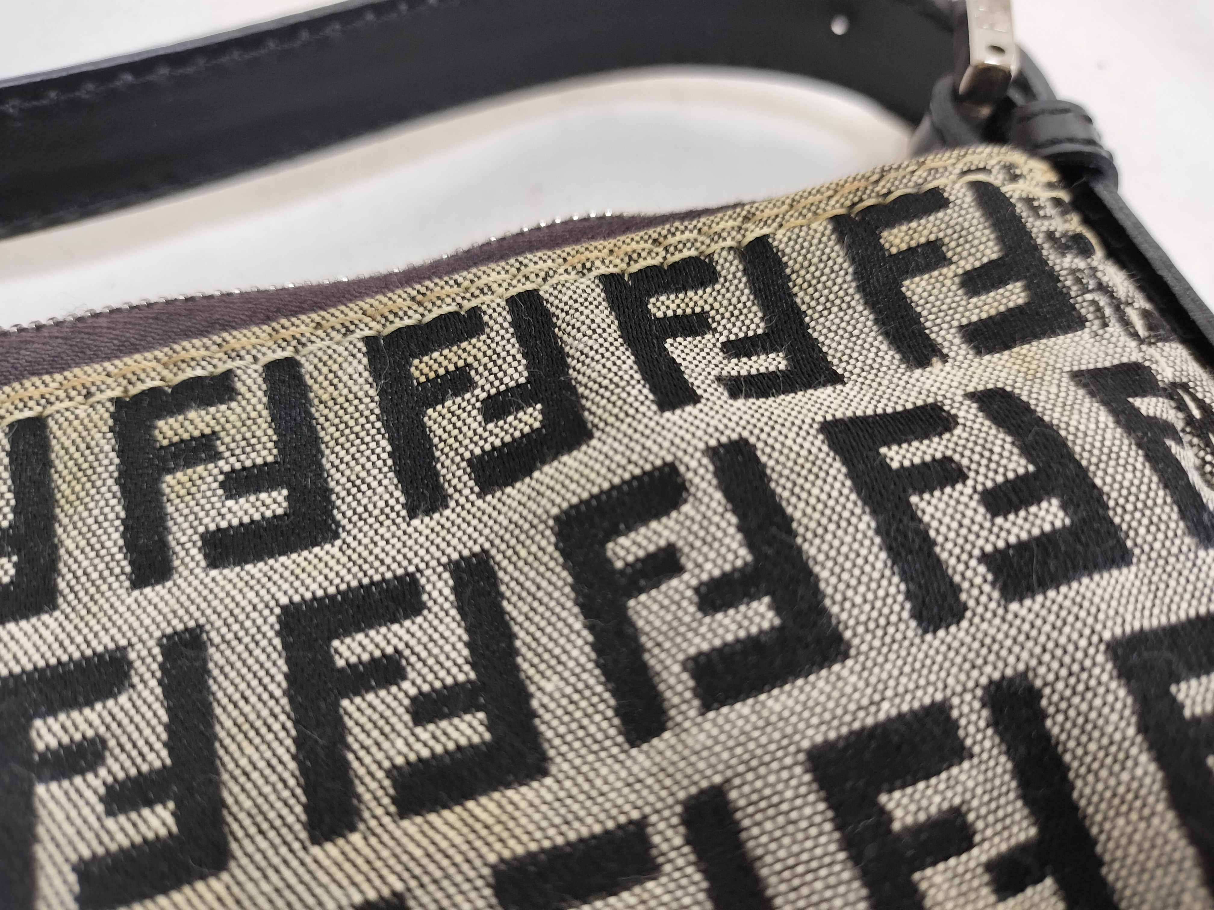 Zucca pattern Fendi Zucchino F clasp accessory pouch handbag pouch — view 14