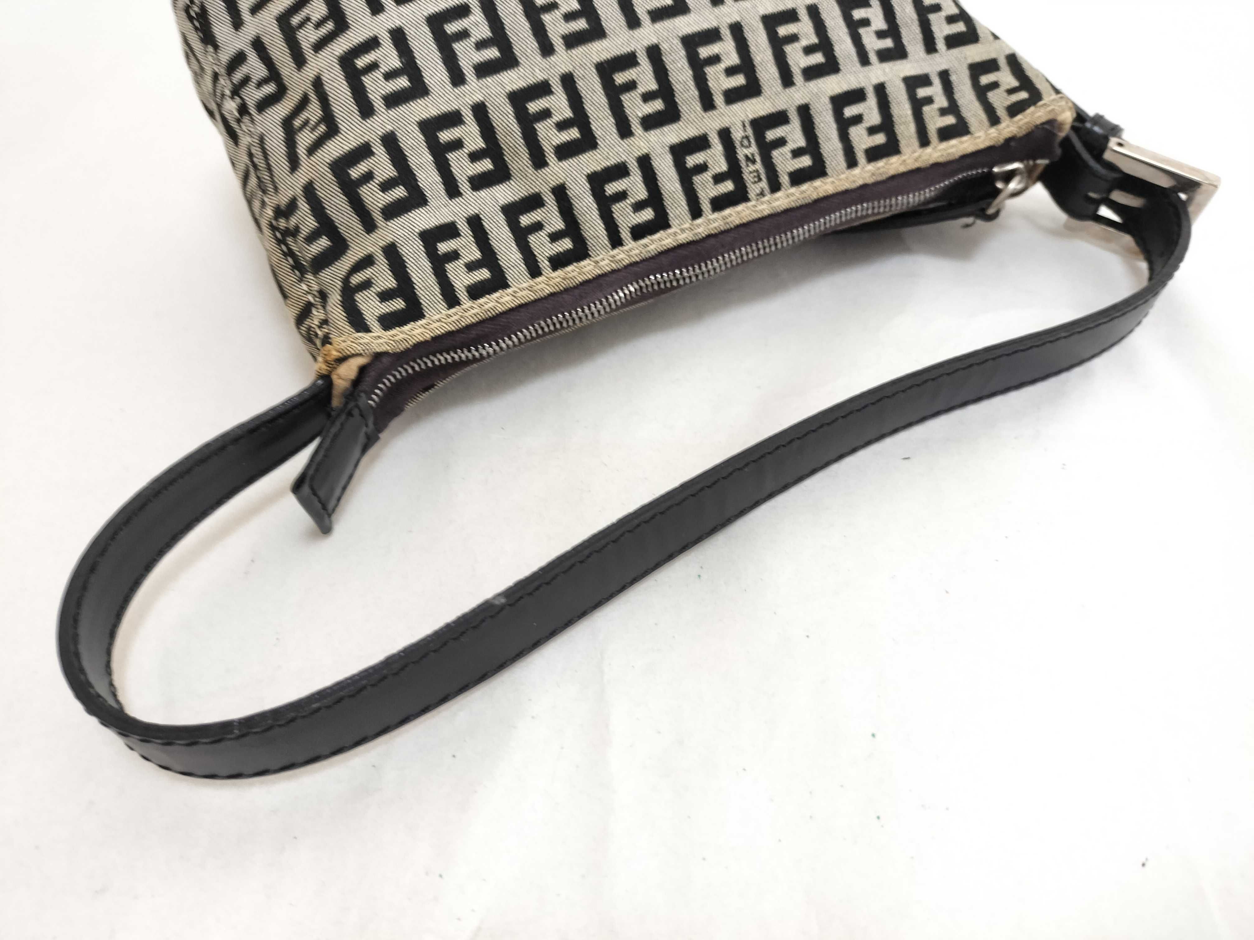 Zucca pattern Fendi Zucchino F clasp accessory pouch handbag pouch — view 3