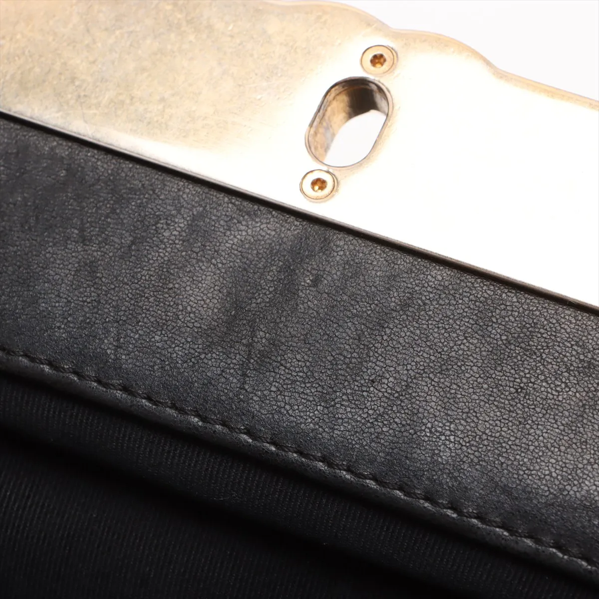 Chevron Lambskin Chain Shoulder Bag V Stitch Black Gold Hardware 24526771 24th Series — view 13