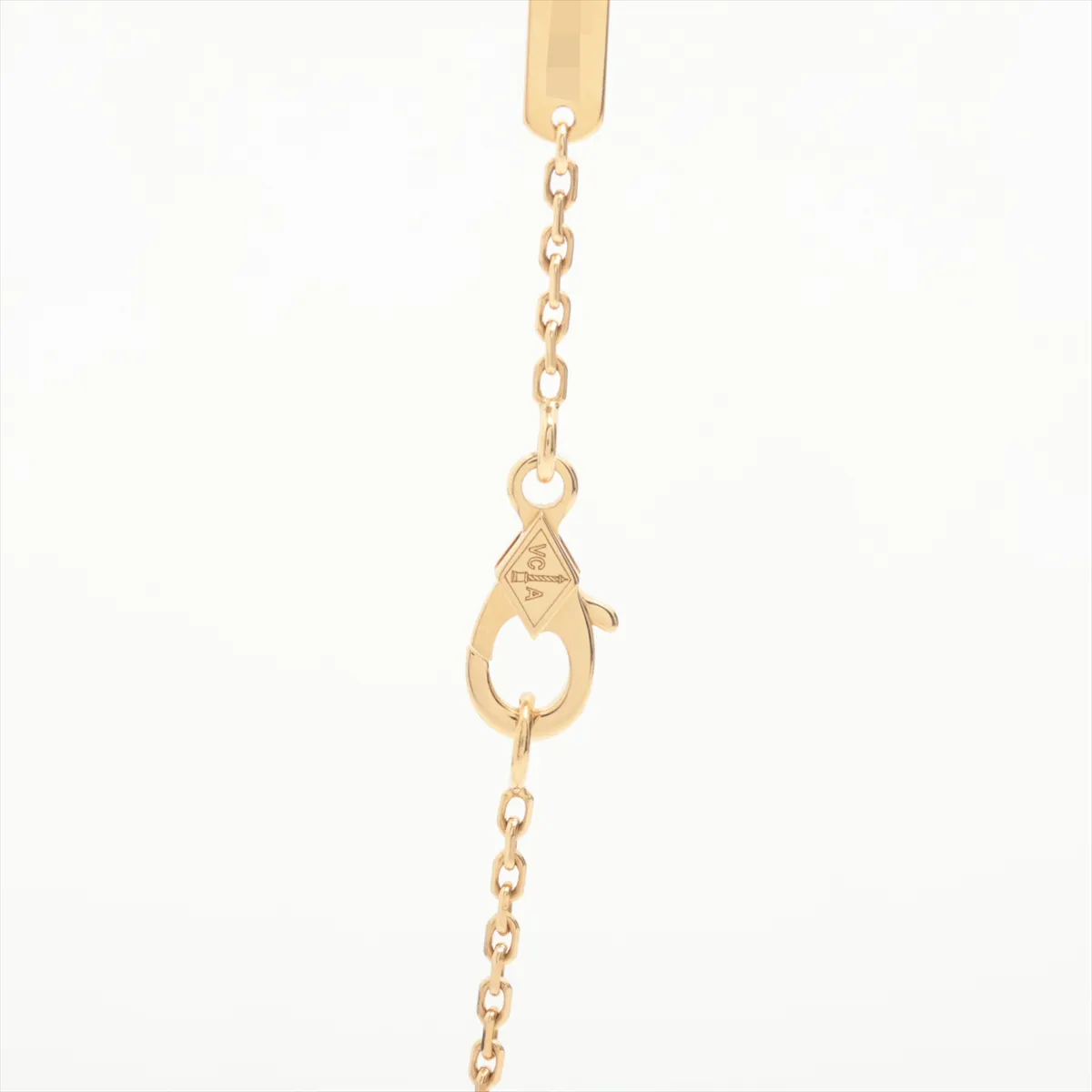 Vintage Alhambra Shell Necklace 750 (Yellow Gold) 5.1g JA847643 Shell scratches — view 3