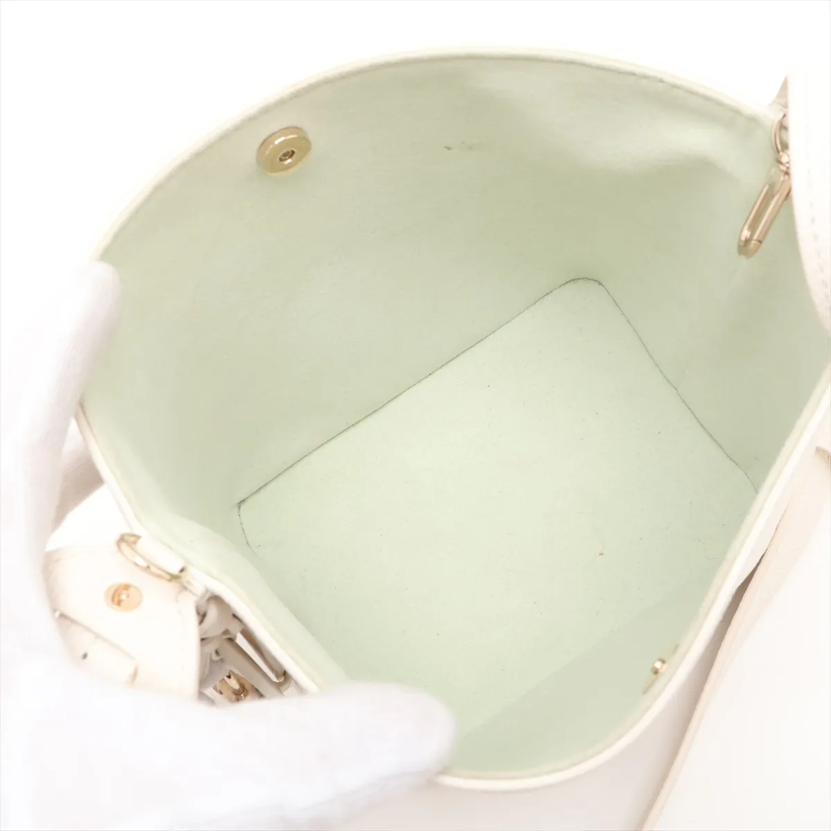 Monogram Empreinte All-in-BB M27570 White x Green (RFID detected) — view 6