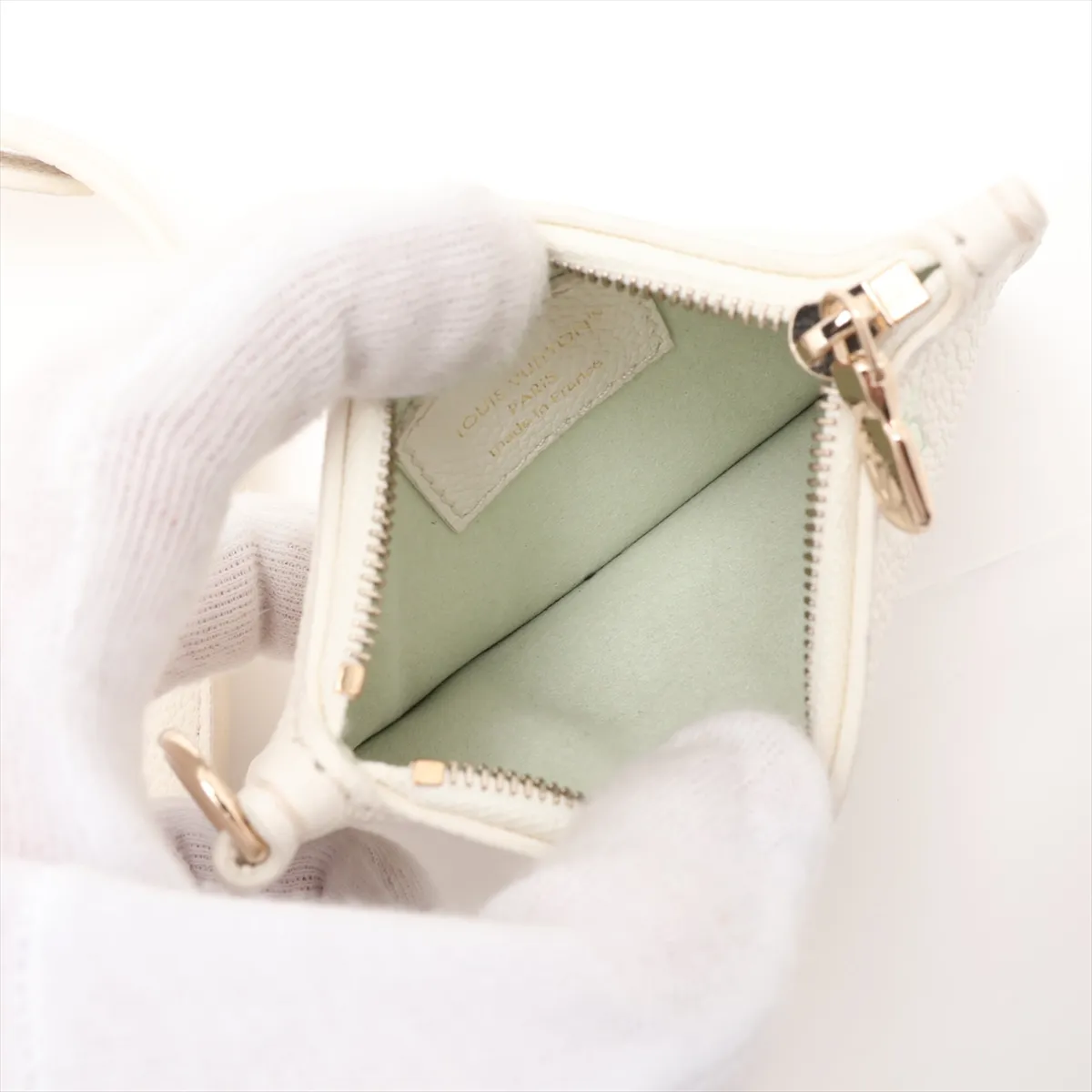 Monogram Empreinte All-in-BB M27570 White x Green (RFID detected) — view 7