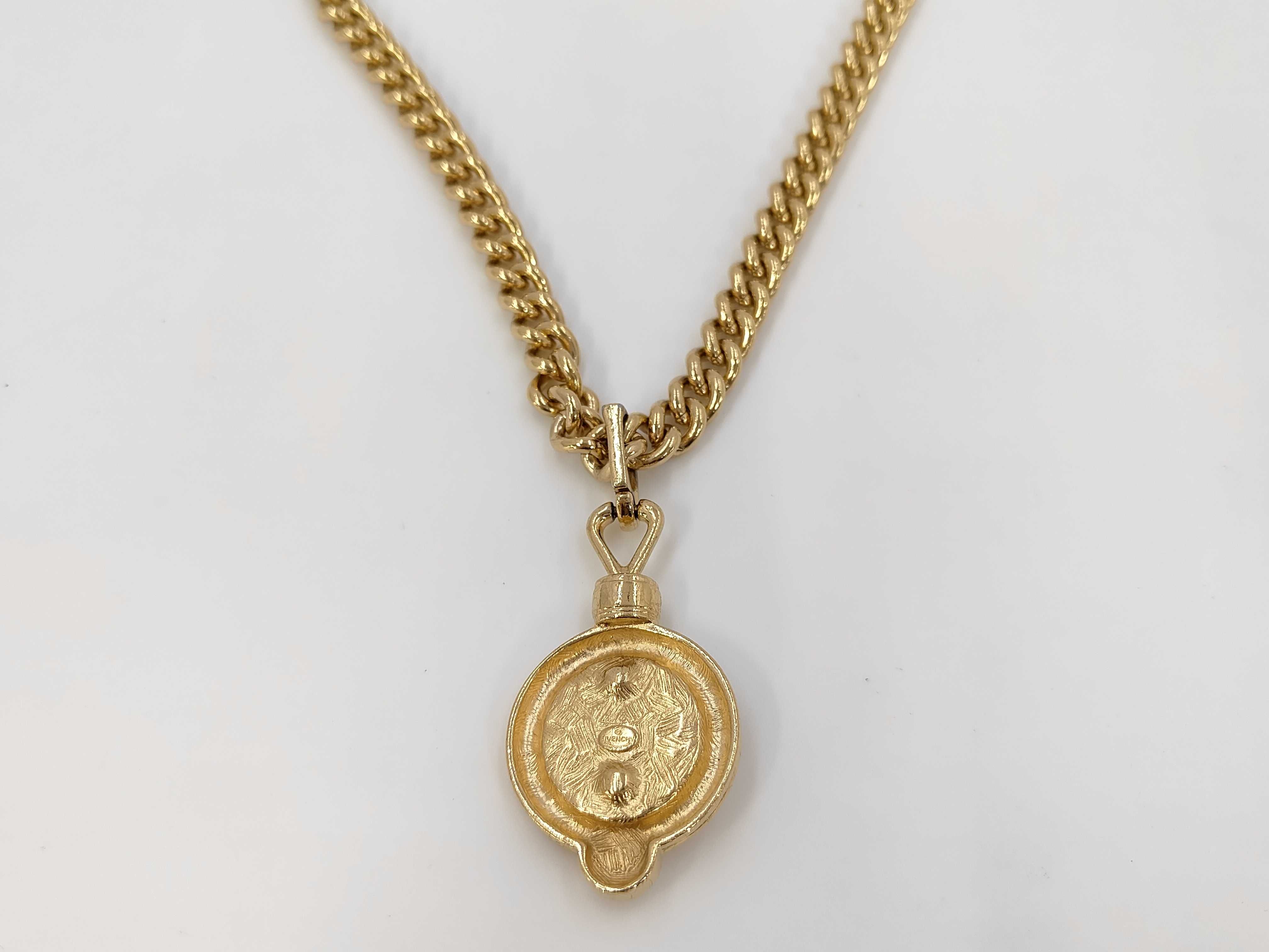 necklace, gold color. — view 2