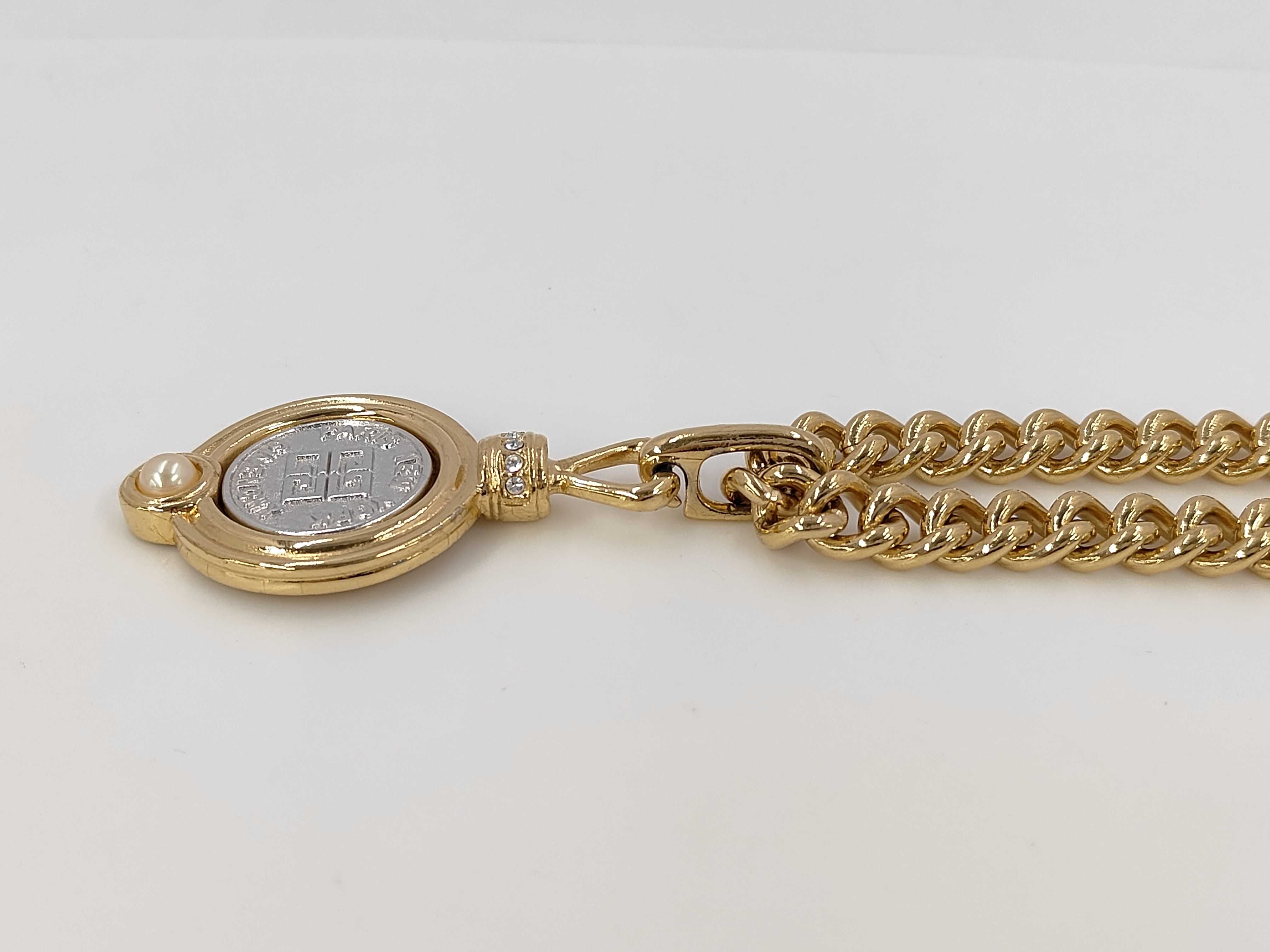 necklace, gold color. — view 3