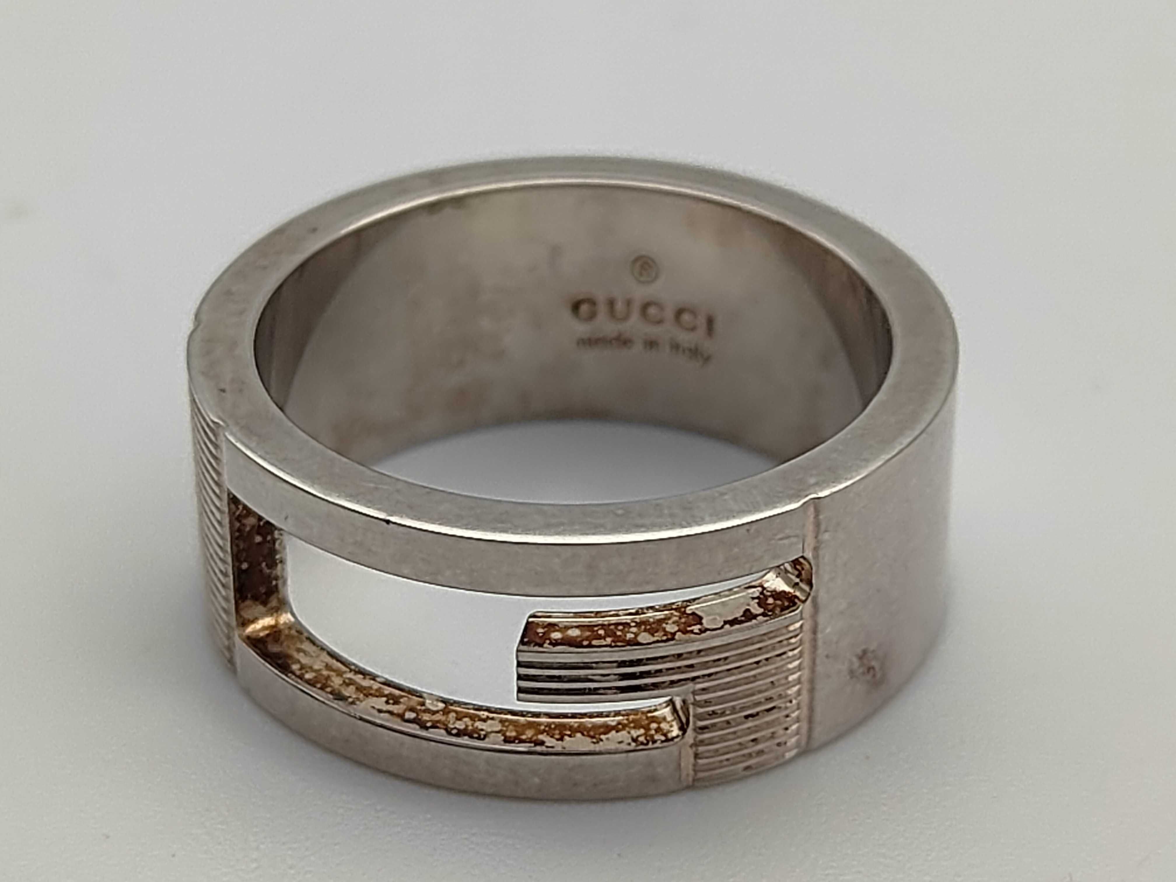 Silver Branded G Ring