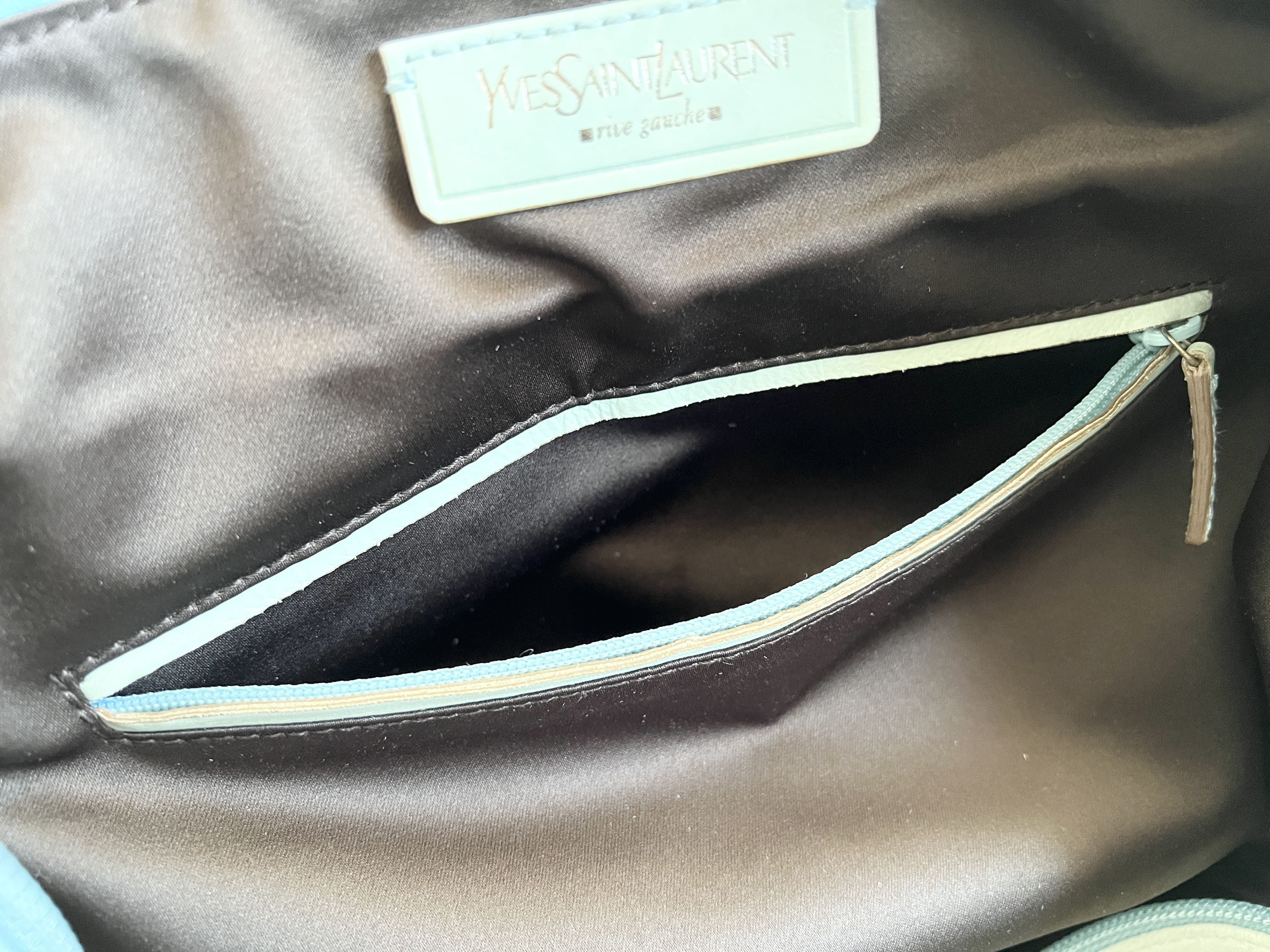 Rive Gauche Mombasa Suede Leather Ring Shoulder Bag — view 8