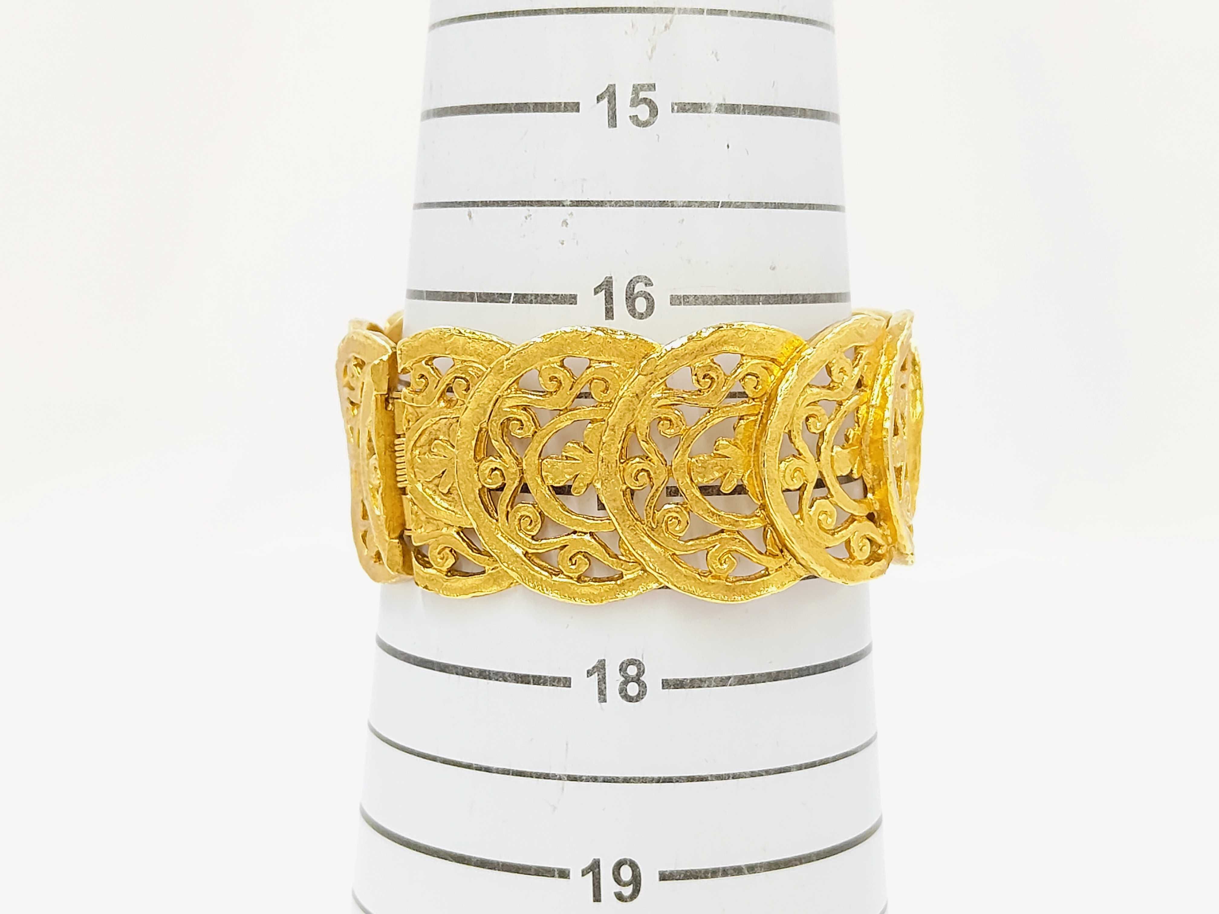 Coco Mark Bracelet 95A Gold Color with Pouch Bracelet/Bangle — view 2