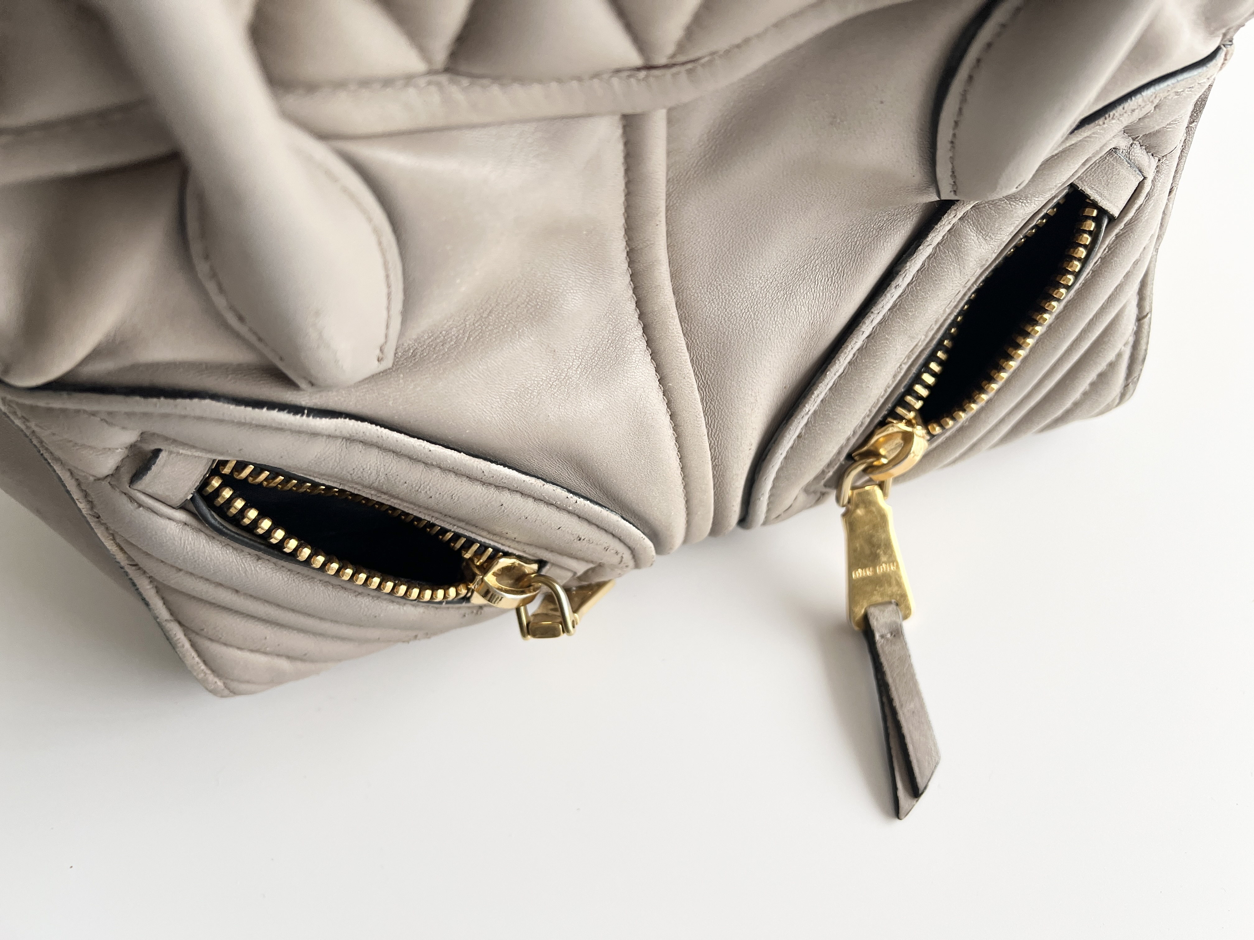 Biker Quilted Leather 2-Way Handbag Tote Bag Shoulder Bag — view 13