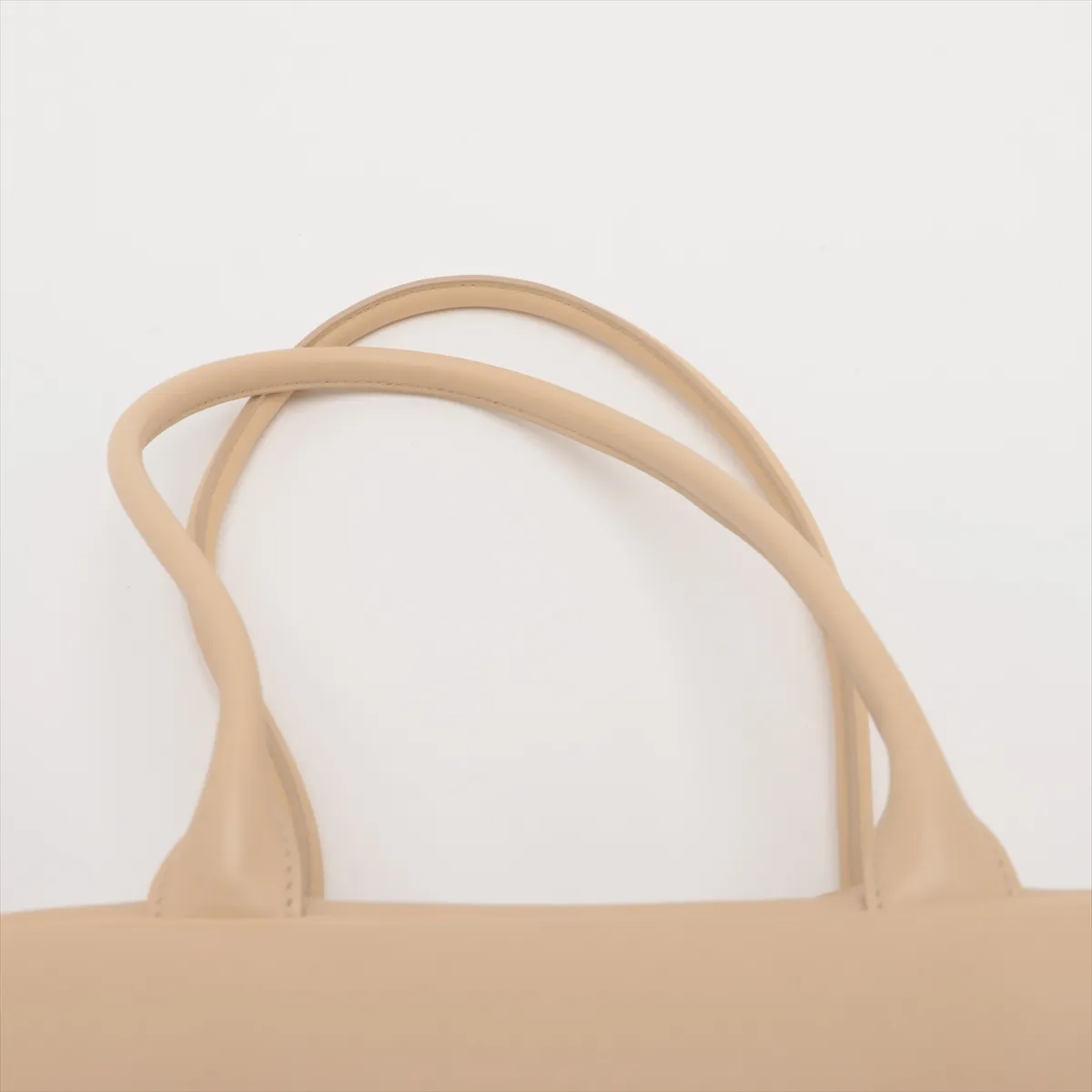 [Individually packaged] Chanel Coco Mark Leather Shoulder Bag, Bowling Style, Large, Beige, Gold Hardware, UG984J76, Random Plate AS6211 — view 6