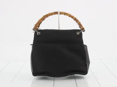 Bamboo handbag, black