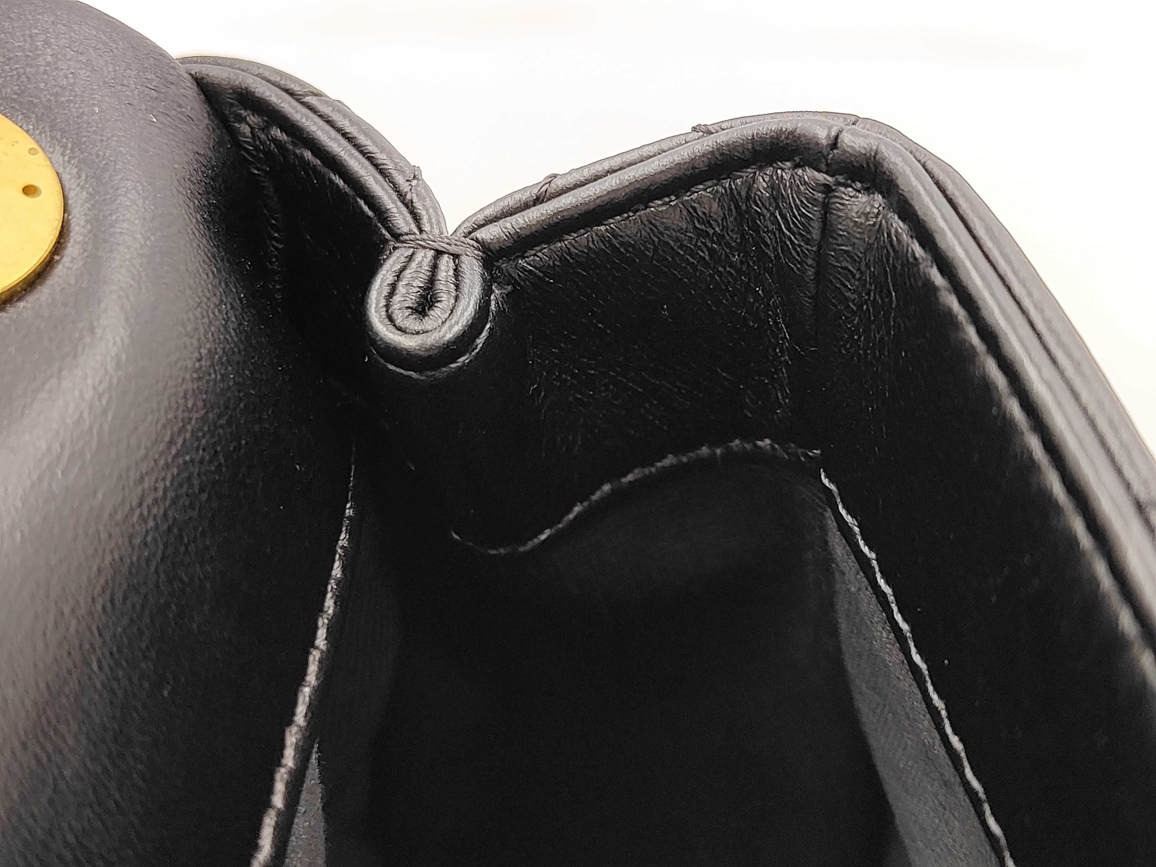 Mini Flap Matelassé Coco Mark Chain Shoulder Bag, Black, IC Plate Shoulder Bag — view 8