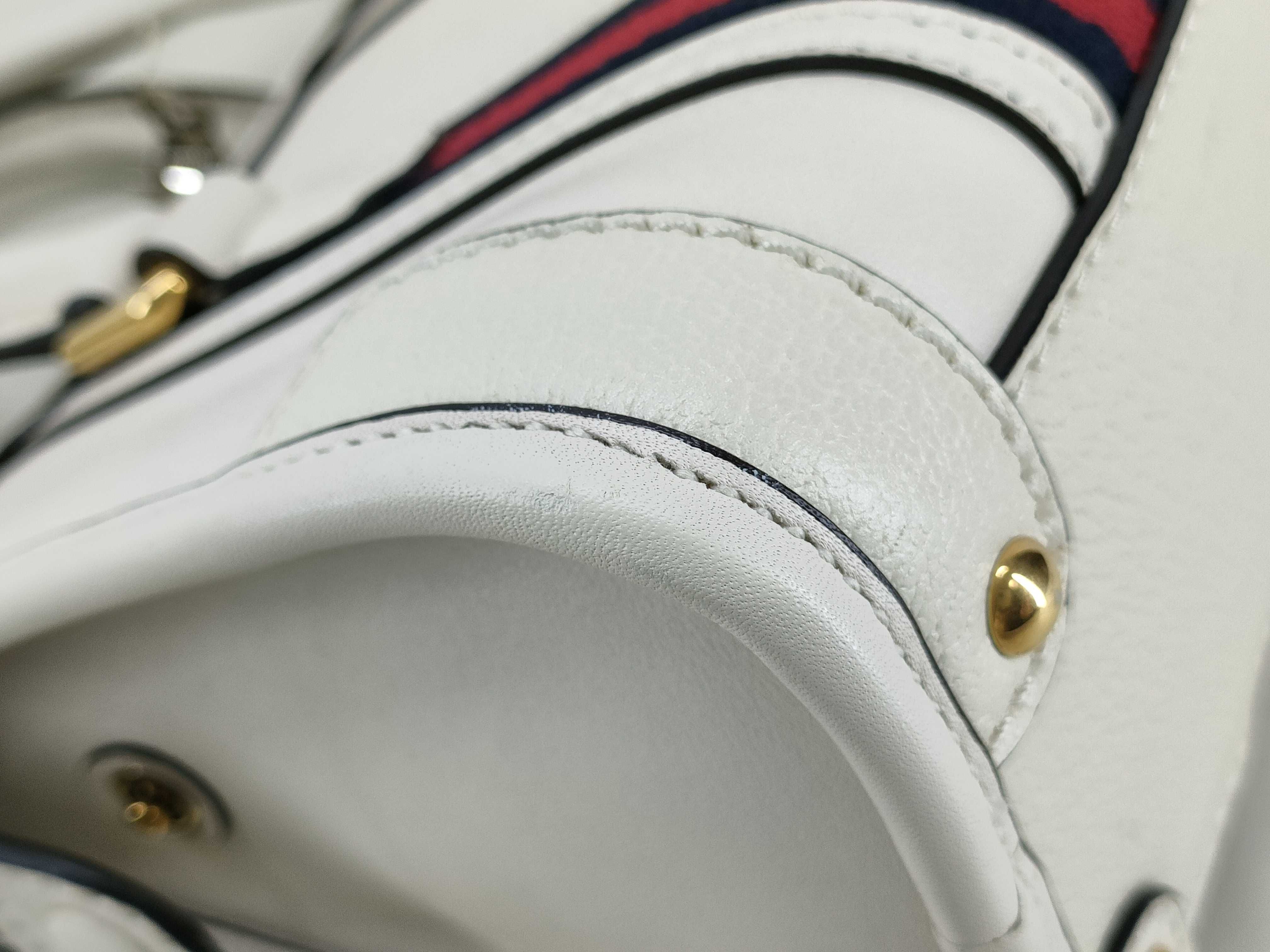 Bauletto Top Handle Mini Tote Bag White 715771 Handbag — view 4