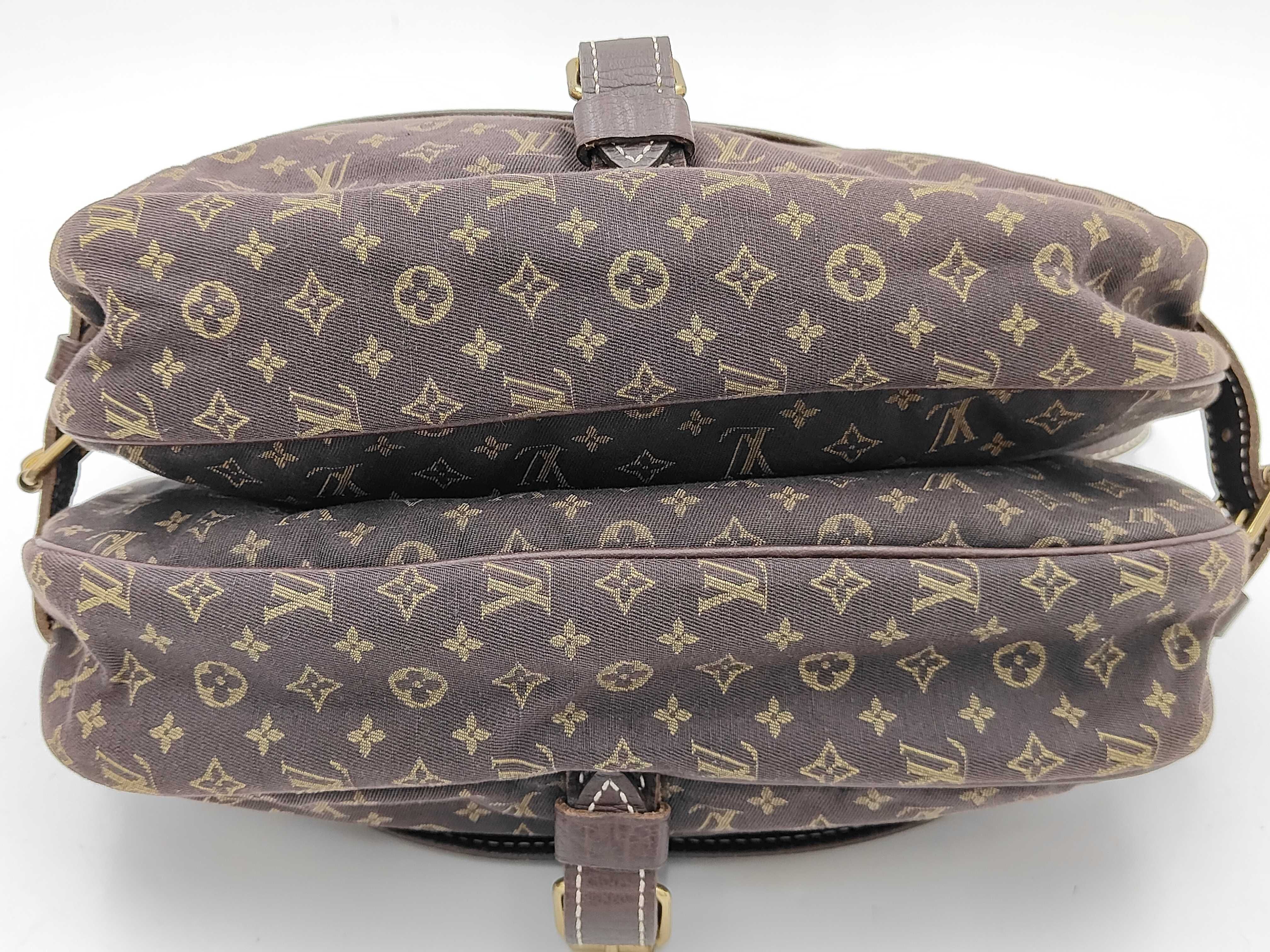 Monogram Mini Lin Saumur Shoulder Bag — view 3