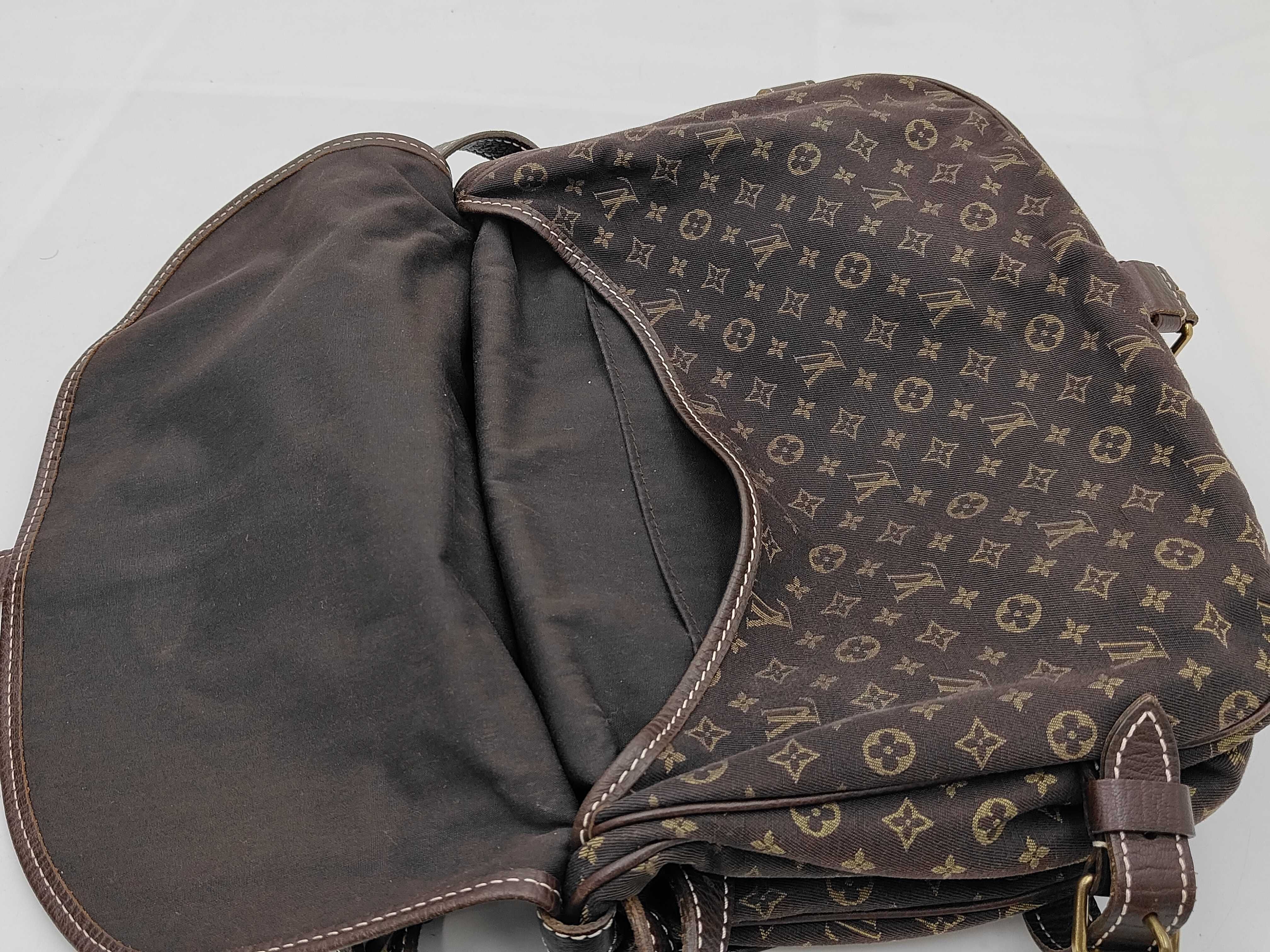Monogram Mini Lin Saumur Shoulder Bag — view 10