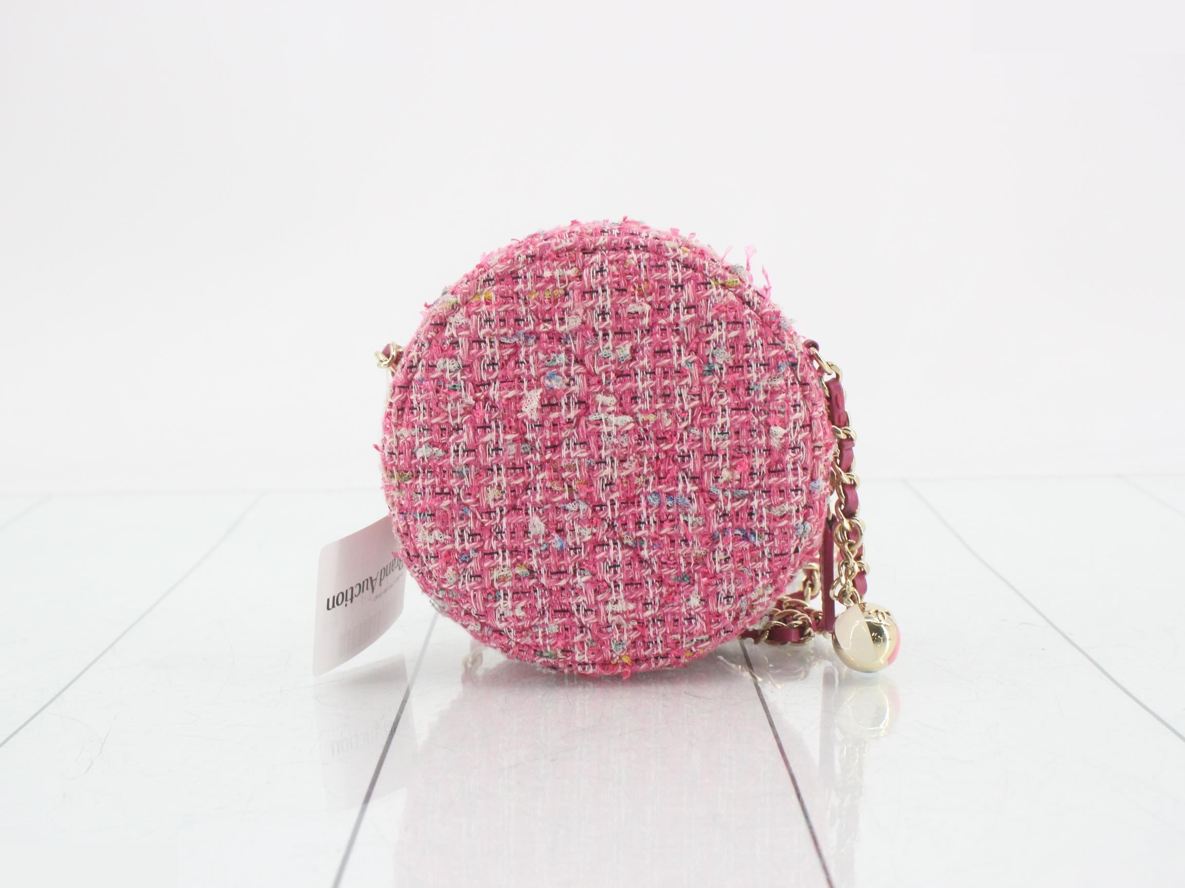 Tweed round chain shoulder bag, item number 27. — view 2