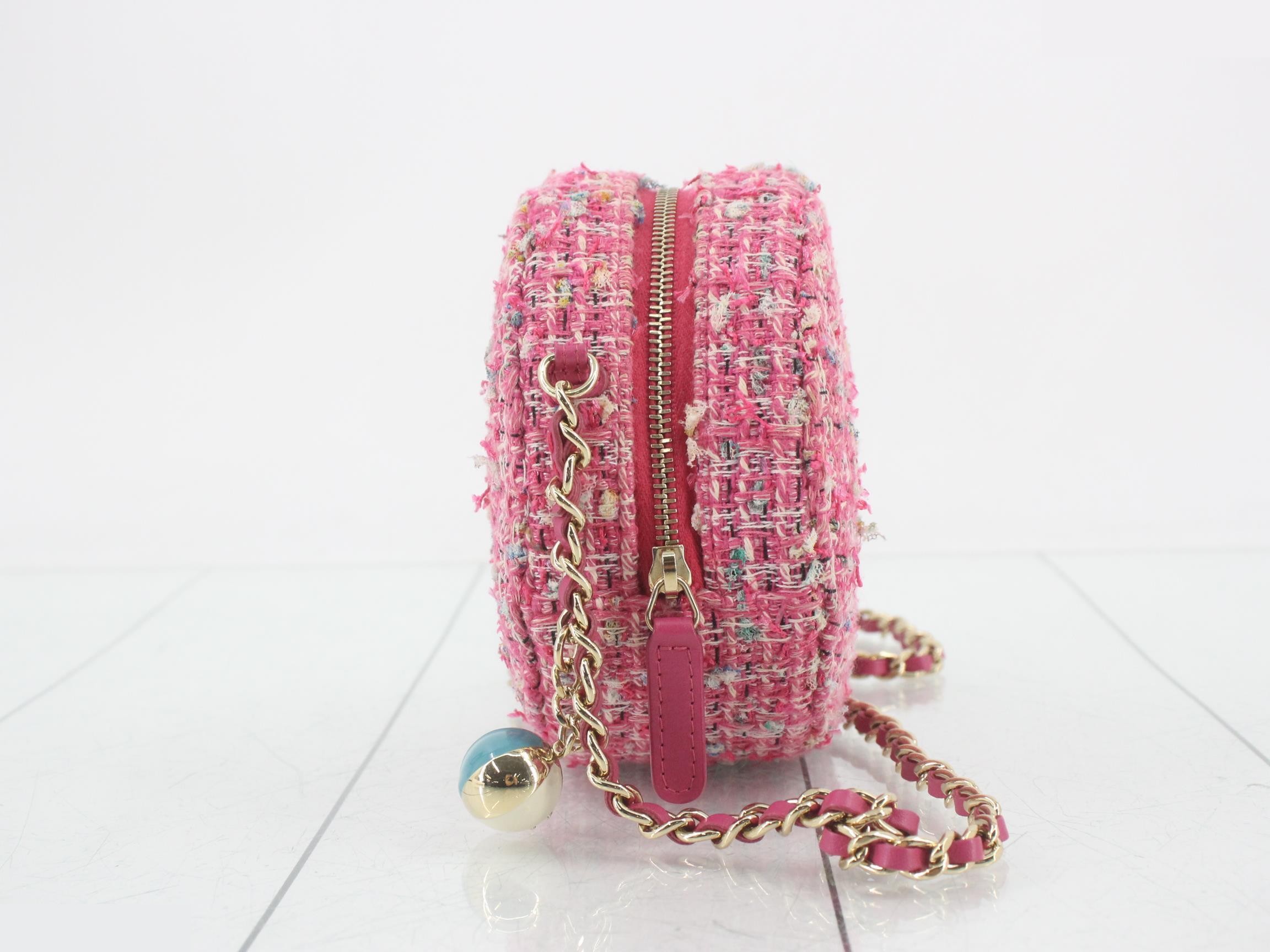 Tweed round chain shoulder bag, item number 27. — view 4