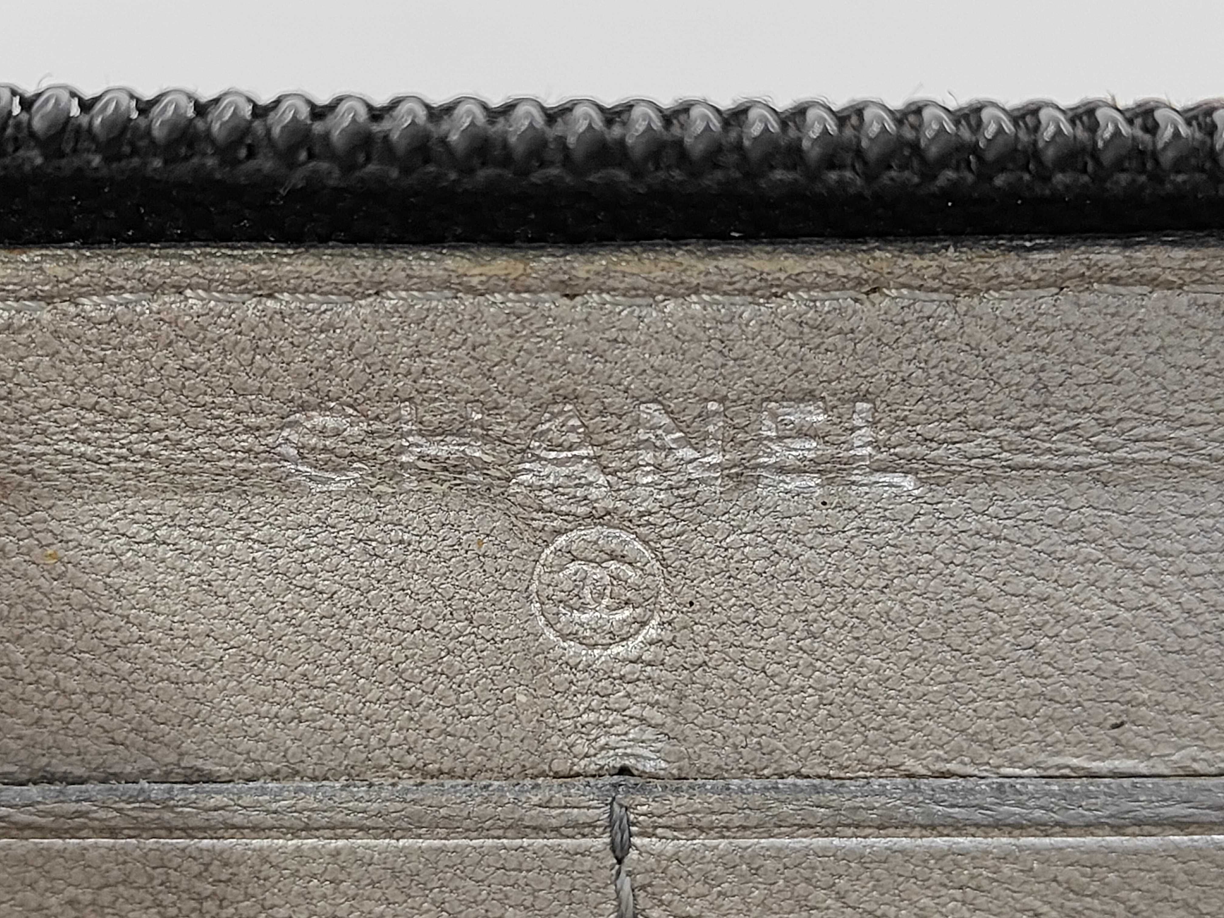 Coco Mark Camellia Lambskin Round Zip Long Wallet (with seal) — view 11