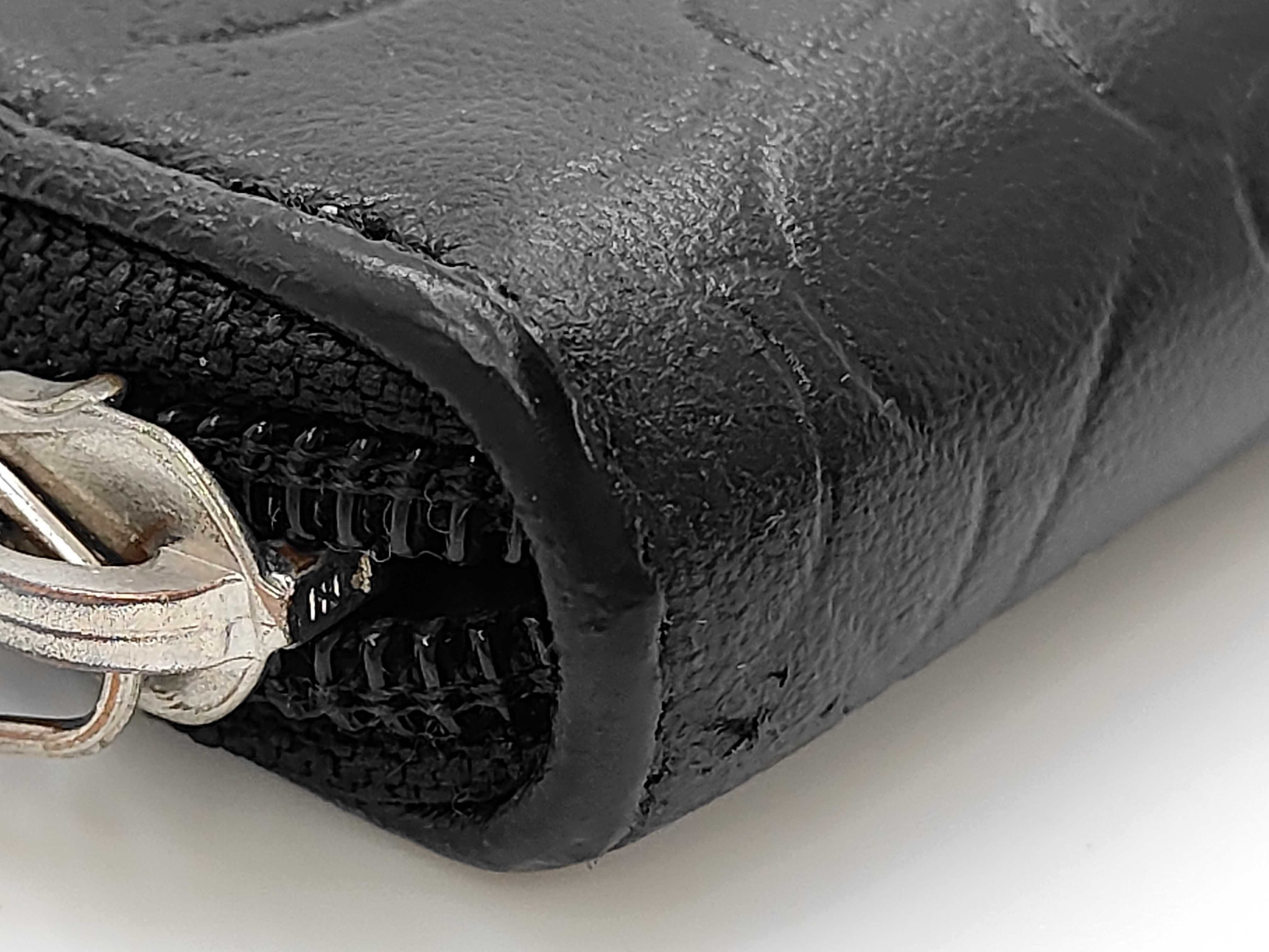 Coco Mark Camellia Lambskin Round Zip Long Wallet (with seal) — view 3