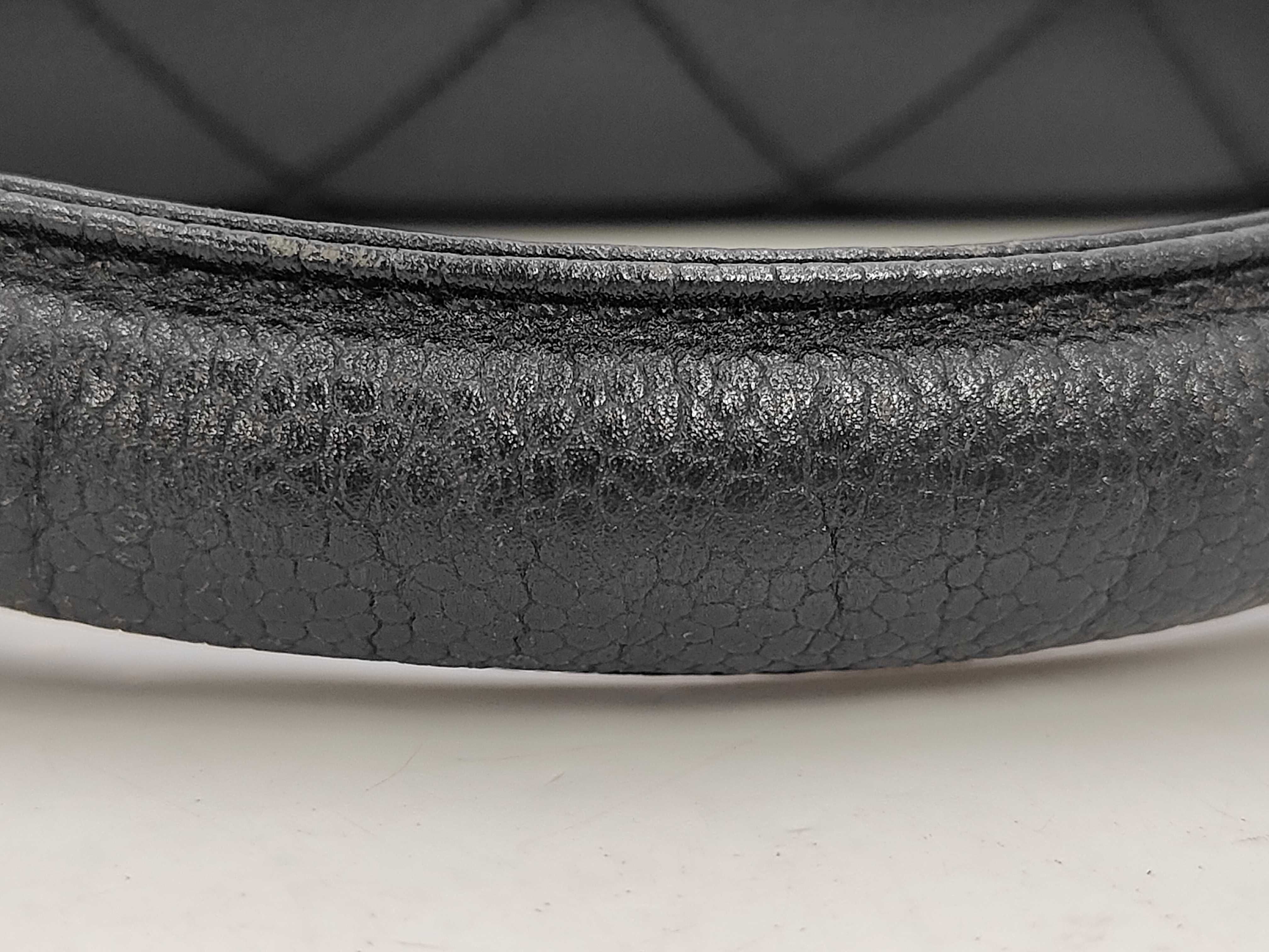 Matelassé Top Handle Caviar Leather Handbag, Black, with Serial Seal — view 7