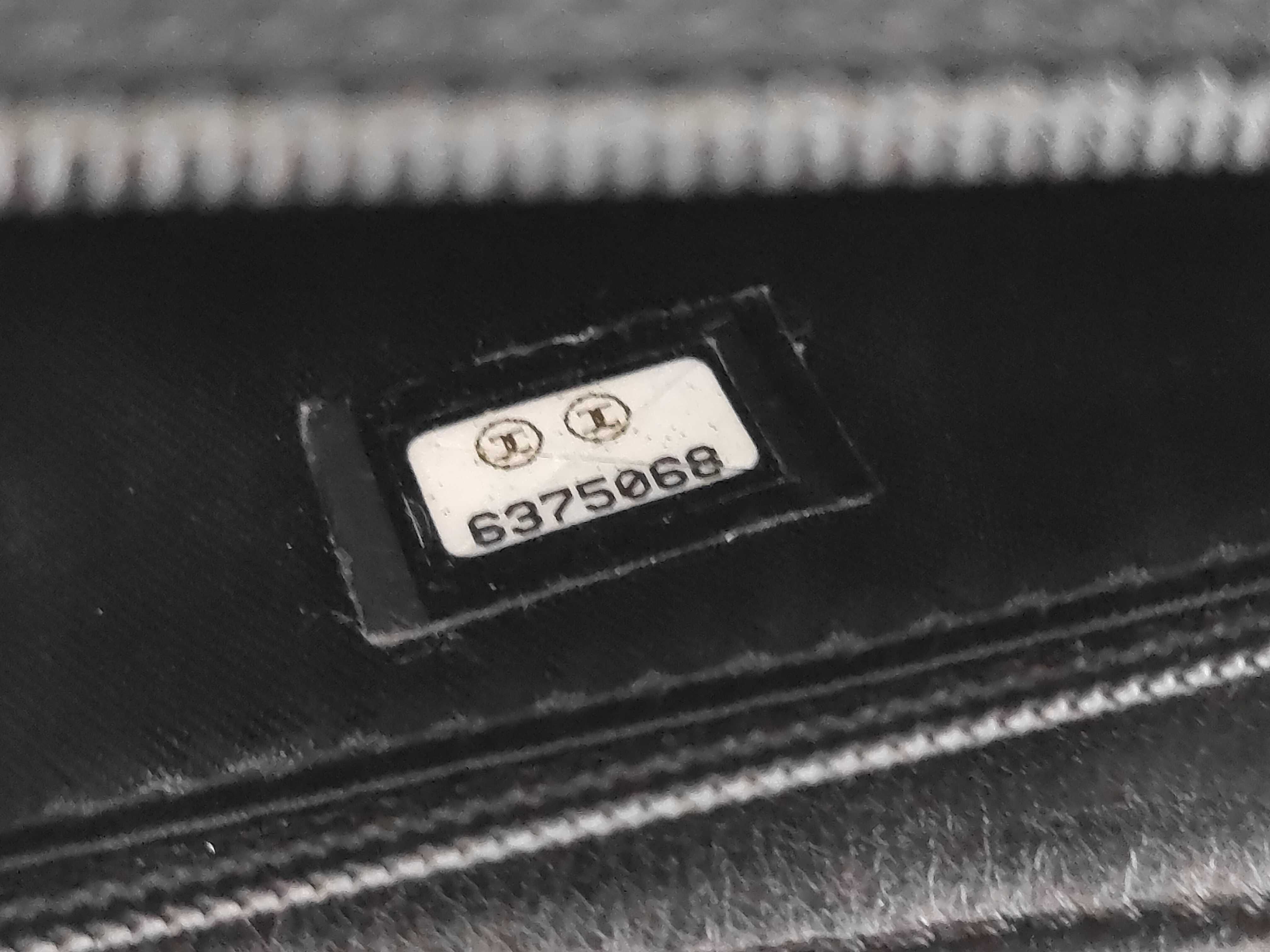 Matelassé Top Handle Caviar Leather Handbag, Black, with Serial Seal — view 10