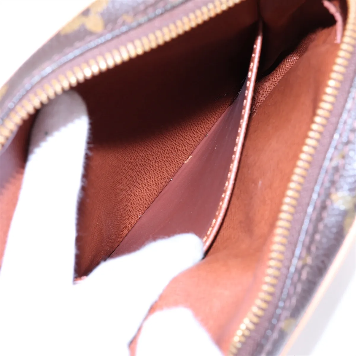 Monogram Amazon M45236 AR0070 Brown, natural leather, various parts repaired by aftermarket parts. — view 7