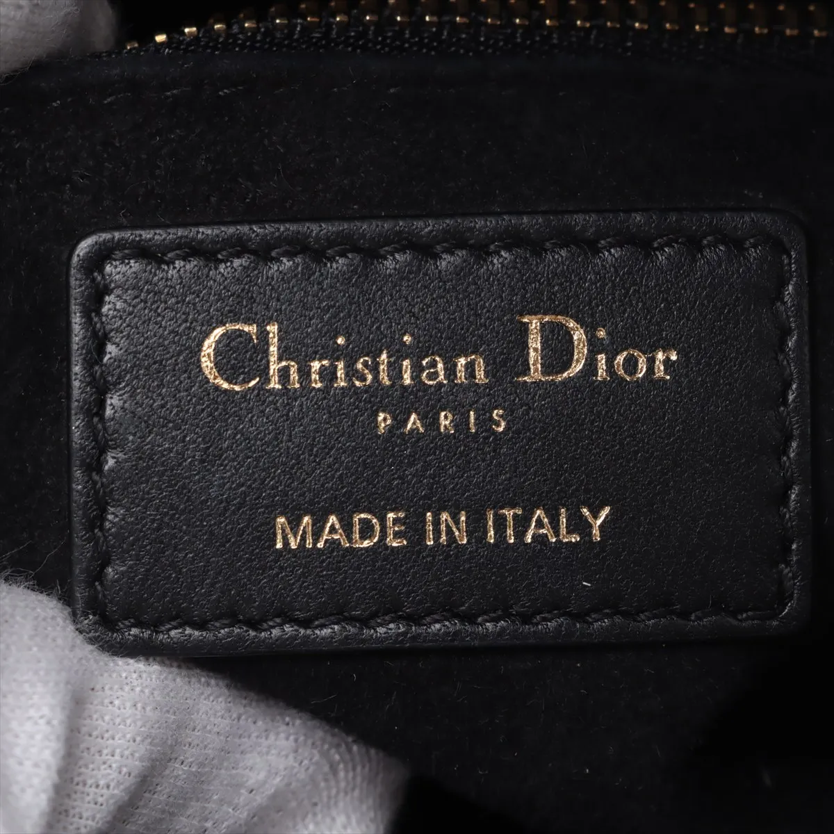 Cannage My Lady Dior Leather 2-Way Handbag, Black — view 11