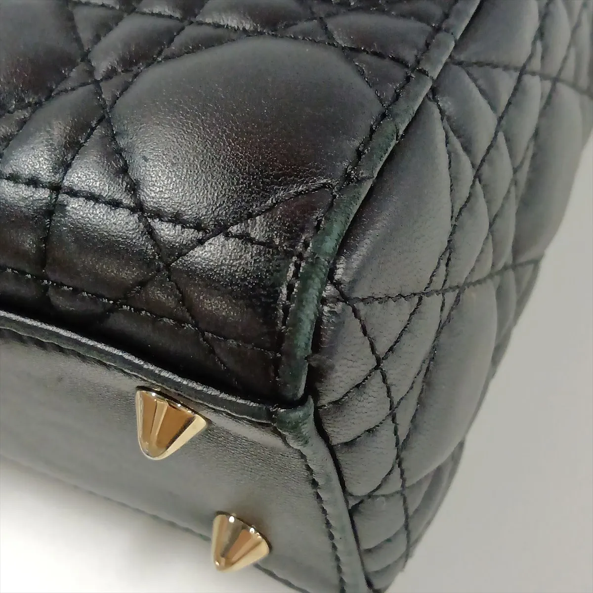 Cannage My Lady Dior Leather 2-Way Handbag, Black — view 15
