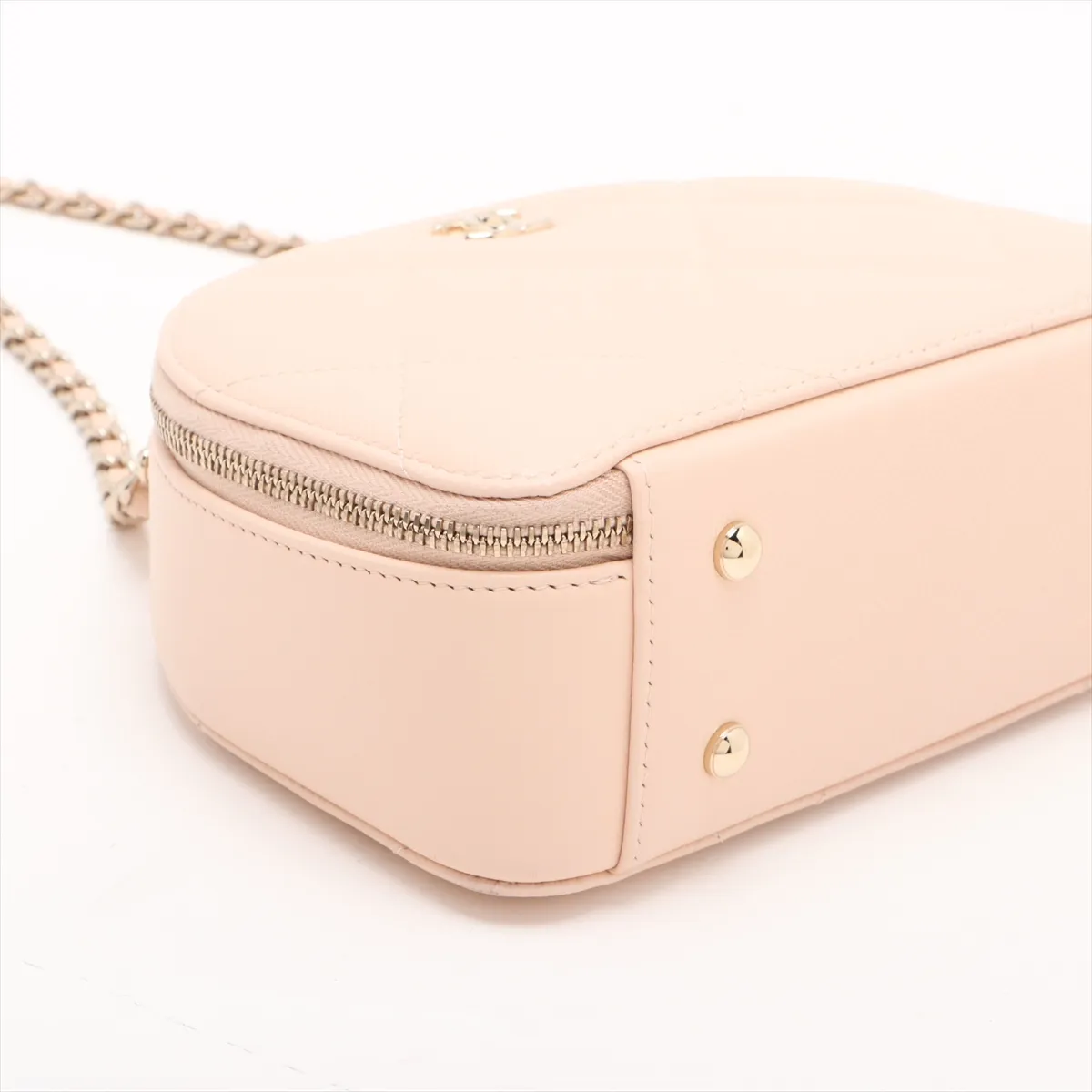 Matelasse Caviar Skin 2WAY Shoulder Bag Beige Gold Hardware XXC5P8AC Random Serial — view 4