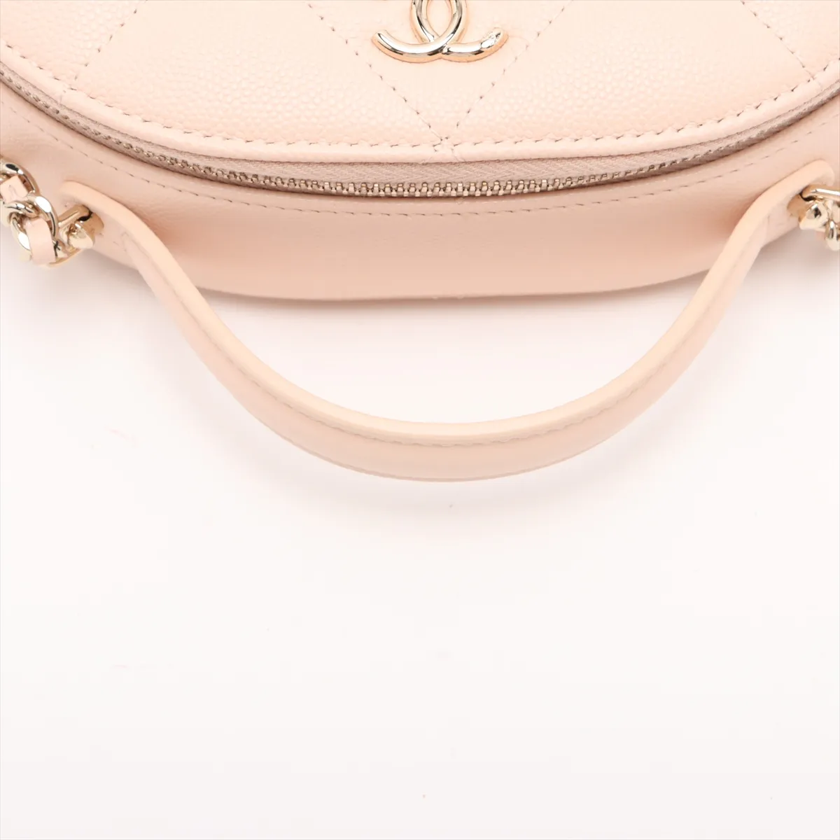 Matelasse Caviar Skin 2WAY Shoulder Bag Beige Gold Hardware XXC5P8AC Random Serial — view 5