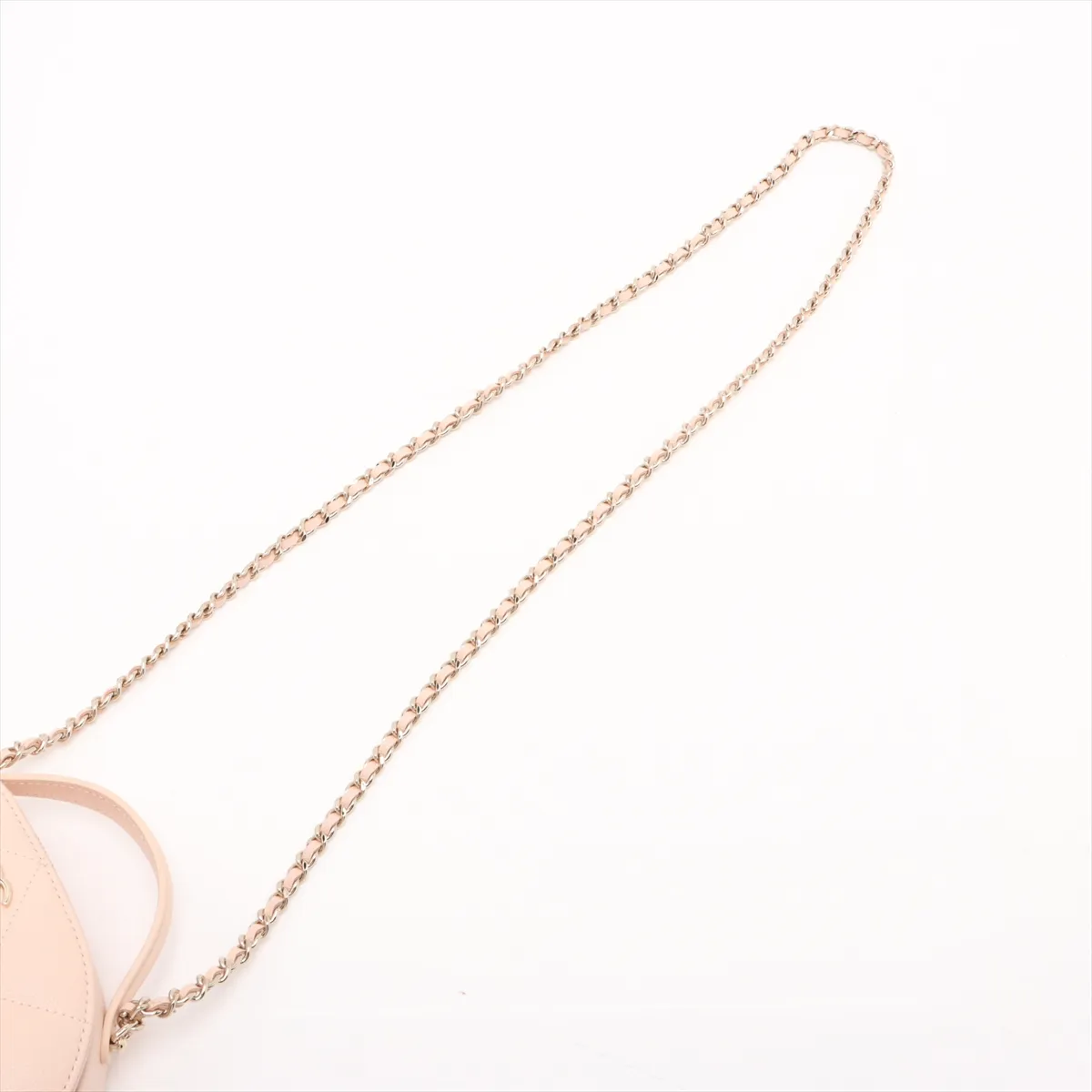 Matelasse Caviar Skin 2WAY Shoulder Bag Beige Gold Hardware XXC5P8AC Random Serial — view 7