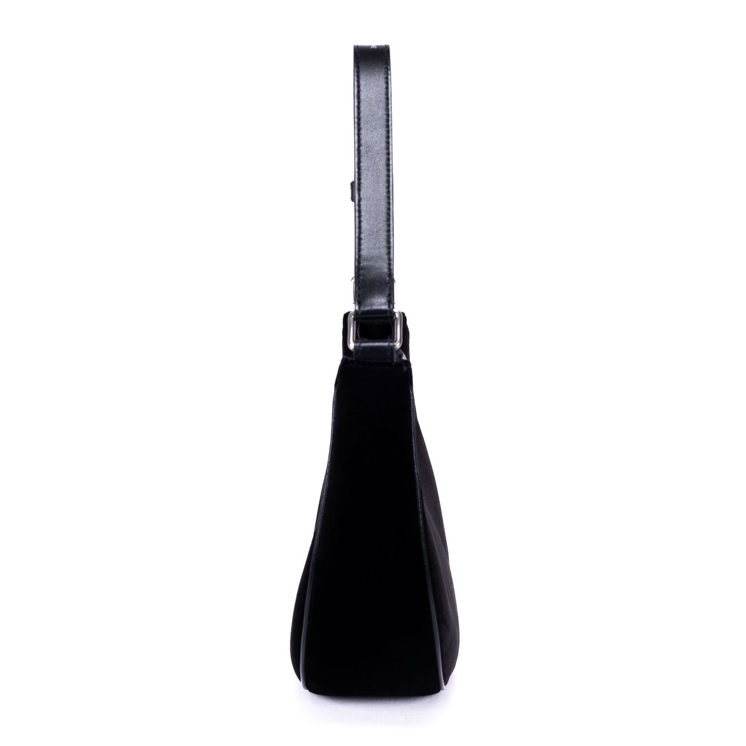 Ava Medium Black Velvet Canvas Silver — view 3