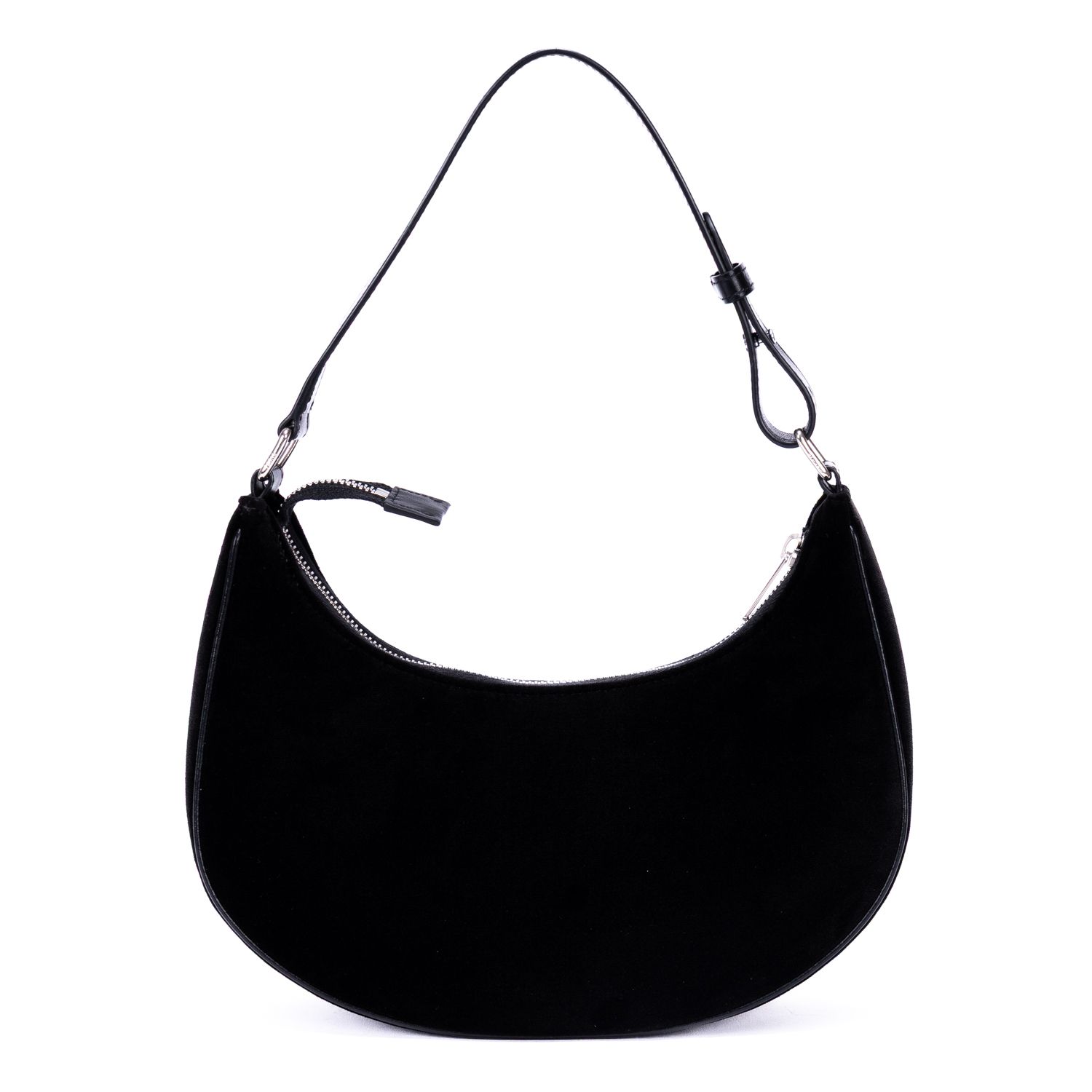 Ava Medium Black Velvet Canvas Silver — view 5