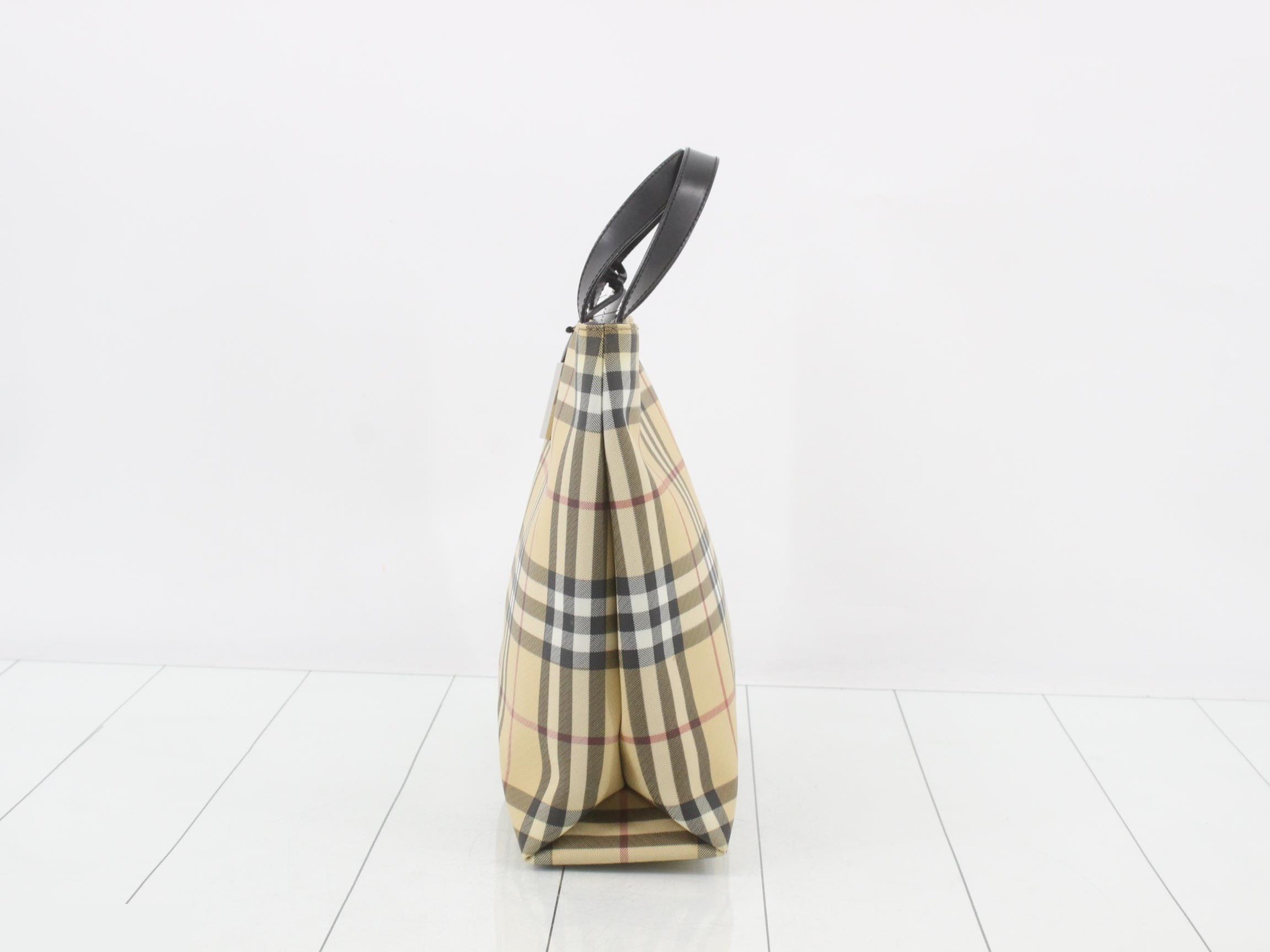 Nova Check Tote Bag with Charm Tag — view 3