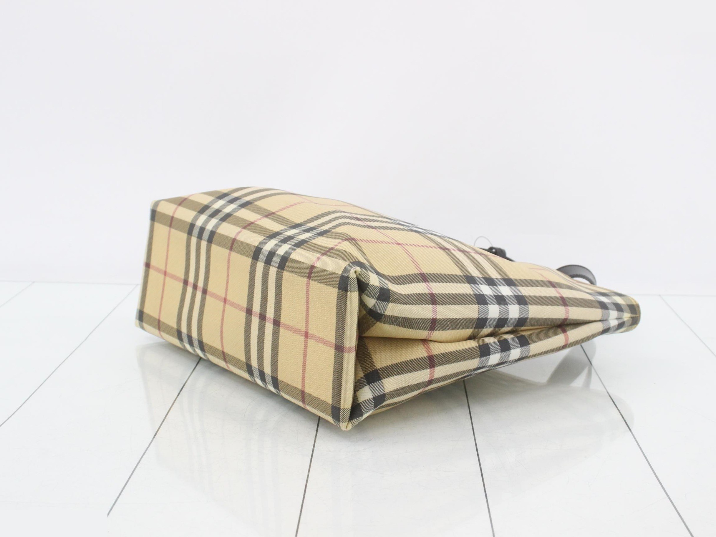 Nova Check Tote Bag with Charm Tag — view 6