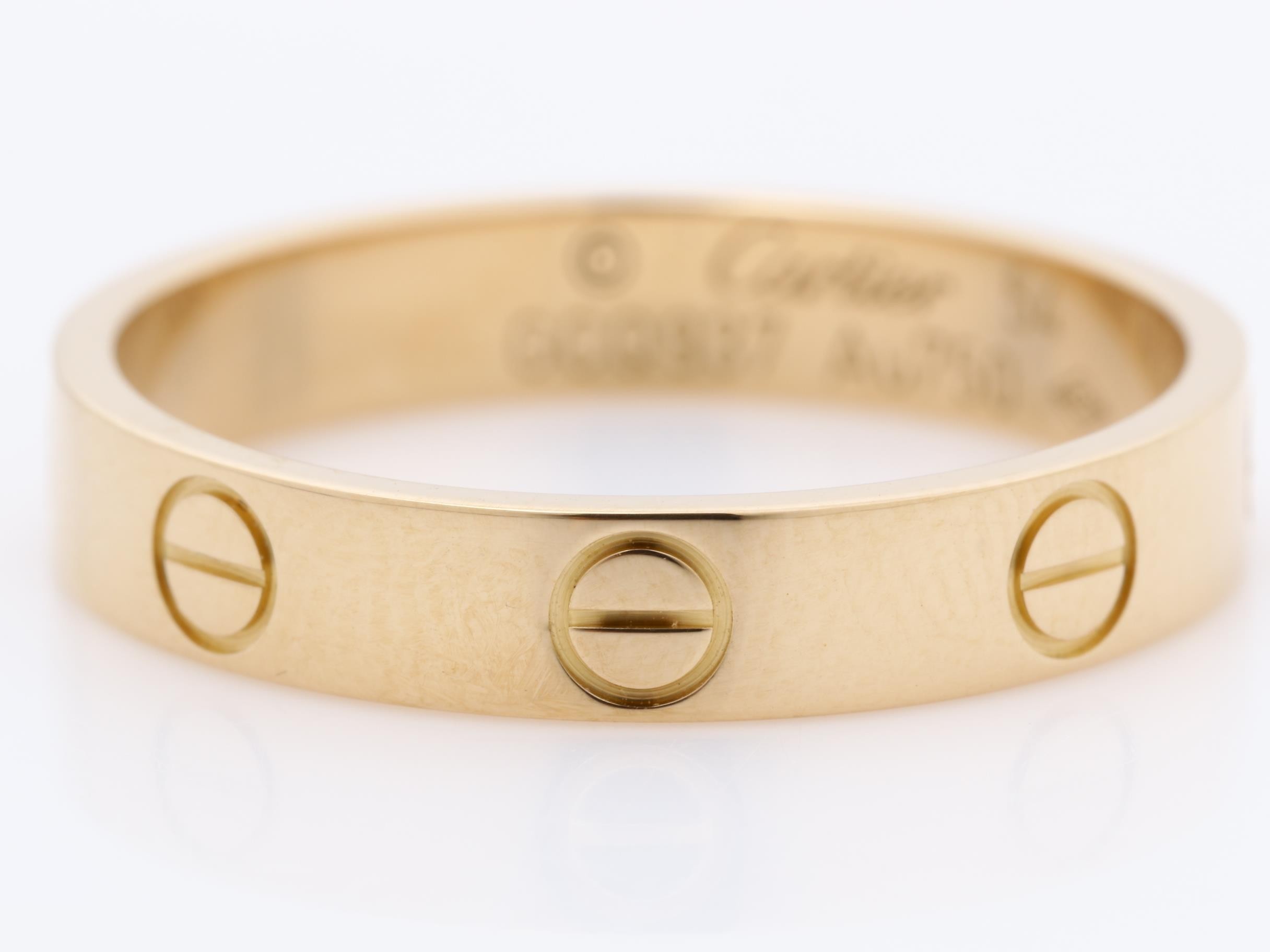 Au750PG Mini Love Ring 54 3.1g — view 2