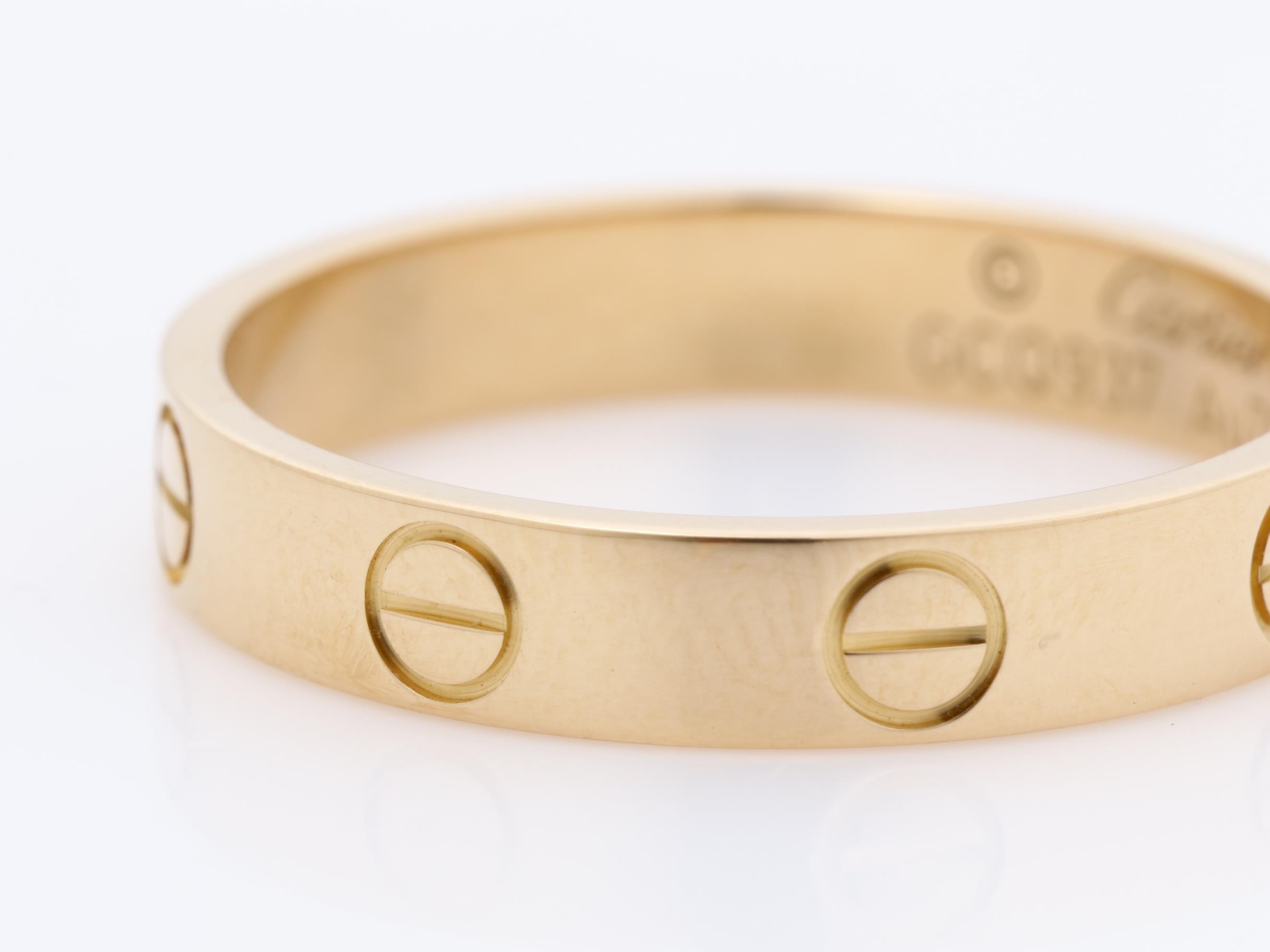 Au750PG Mini Love Ring 54 3.1g — view 3