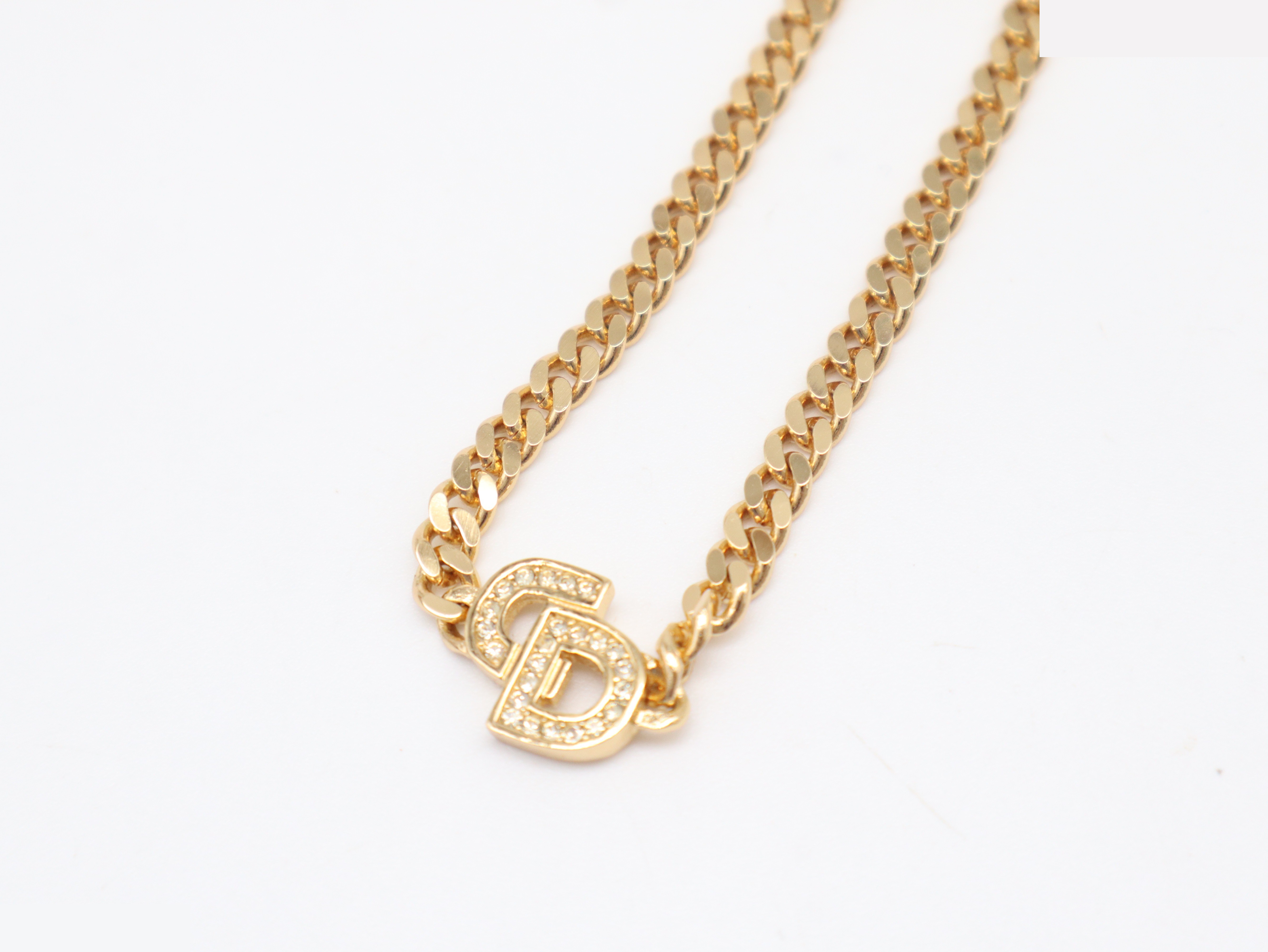 CD icon bracelet, rhinestones and gold plating, wrist circumference approximately 18.5 cm. — view 2
