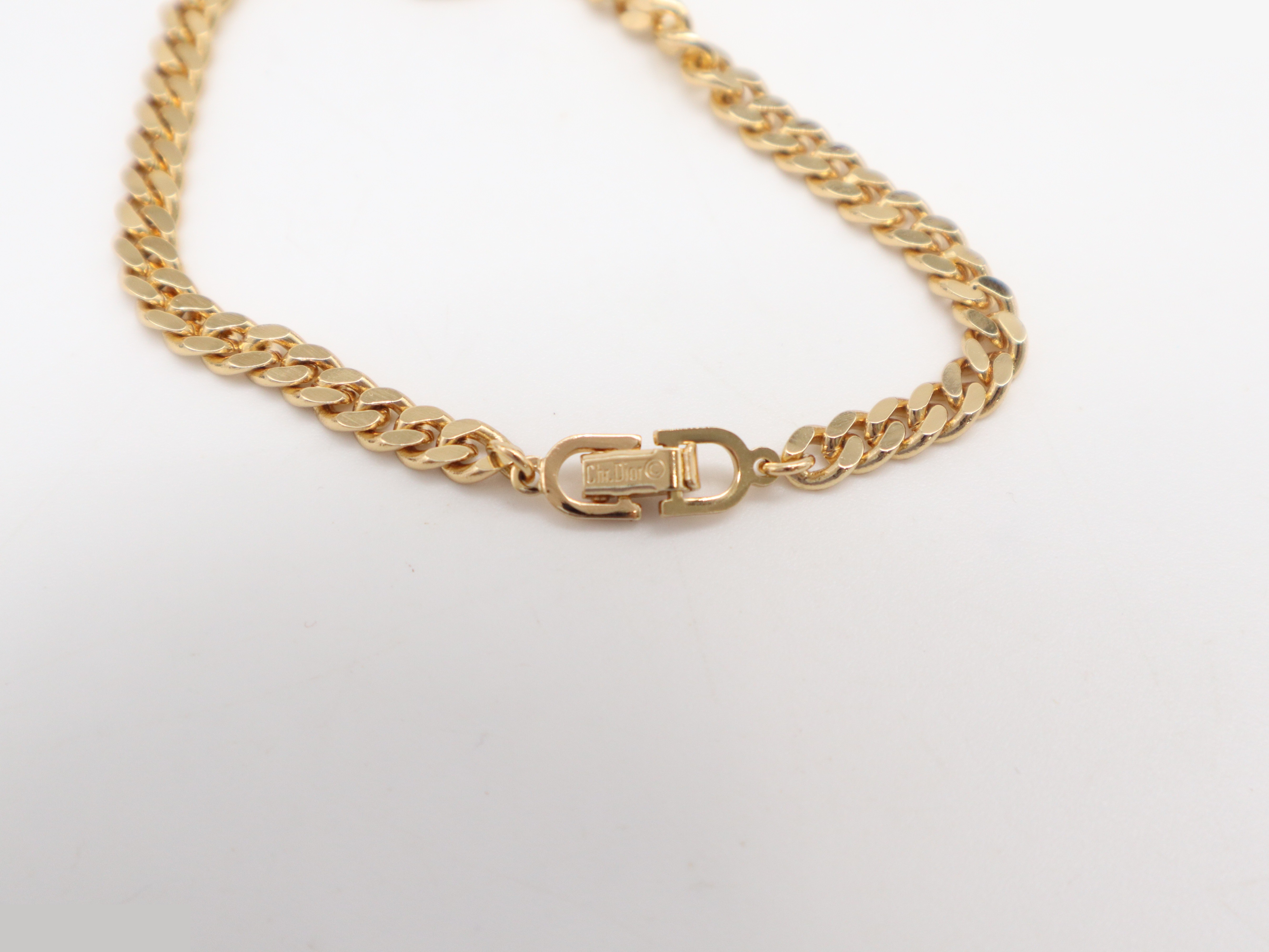CD icon bracelet, rhinestones and gold plating, wrist circumference approximately 18.5 cm. — view 5