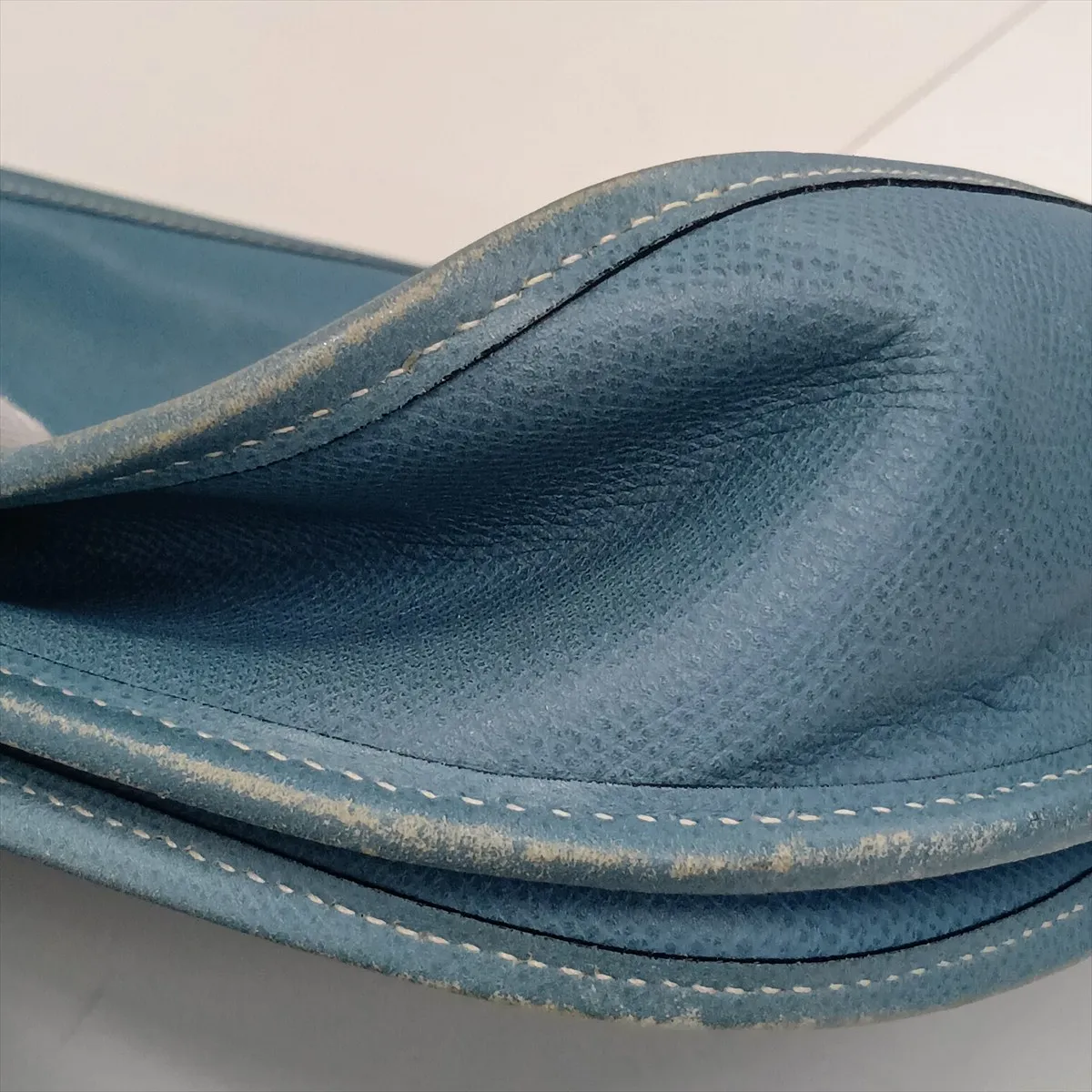 Evelyne II 29 PM, Veau Epsom leather, Blue Jean color, silver hardware. J: 2006 — view 10
