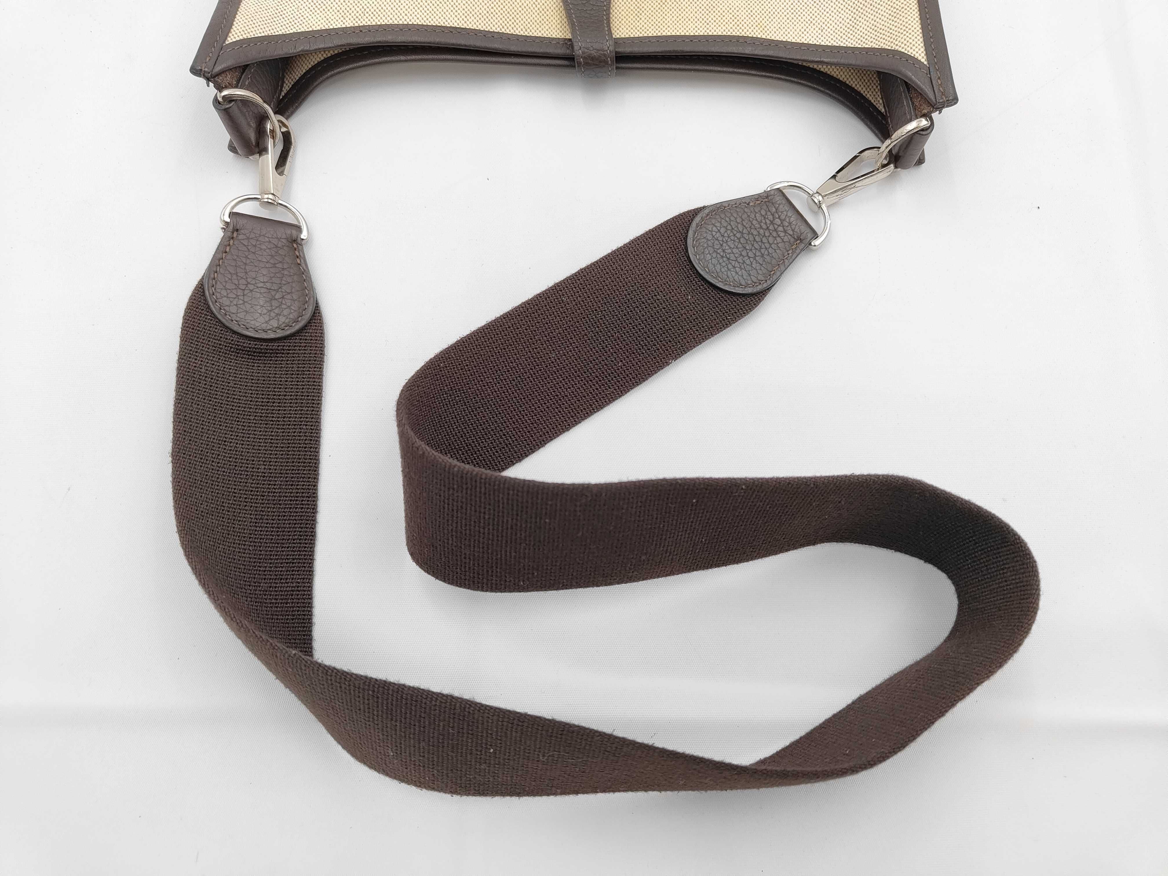 Evelyne Canvas Leather Strap Shoulder Bag — view 3