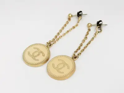 Coco dangling gold earrings