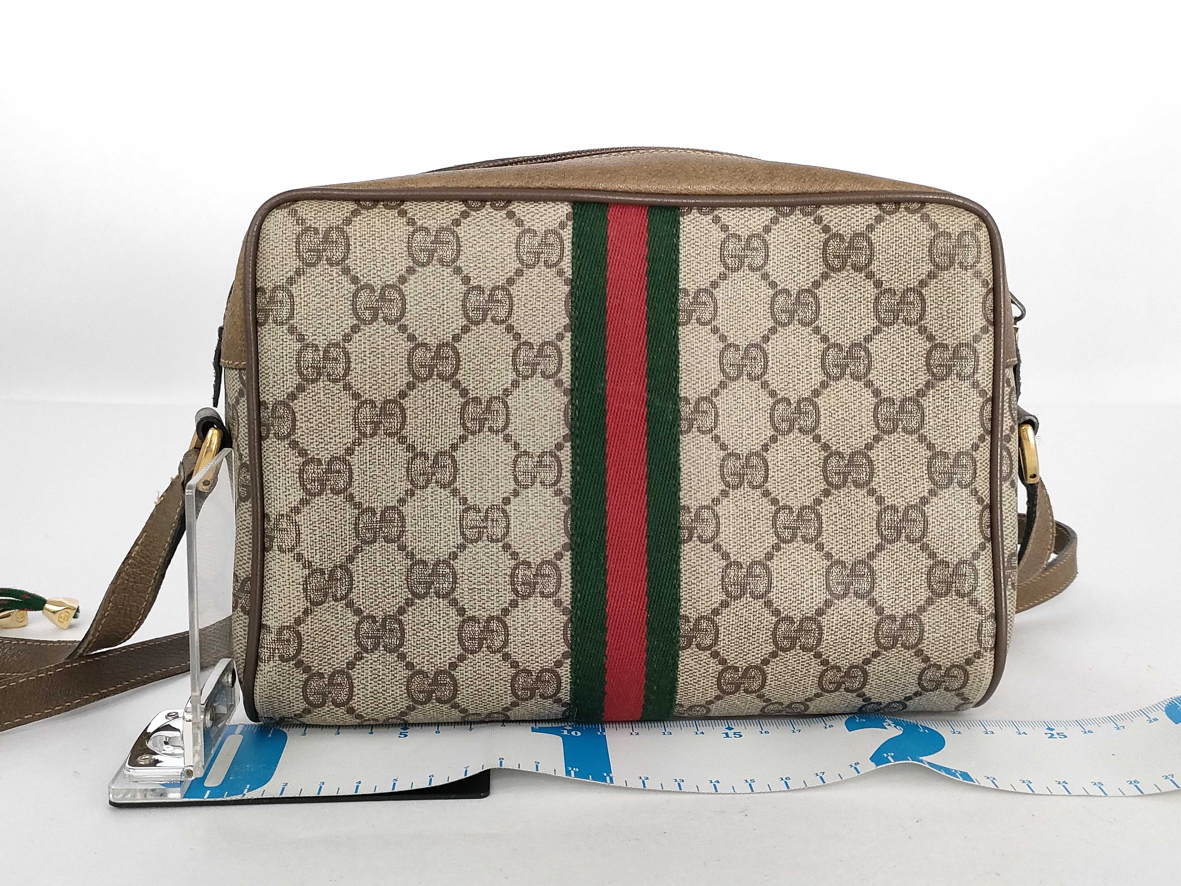 GG Supreme Gucci 98 02 004 GG Supreme Sherry Line Shoulder Bag PVC Leather Brown Shoulder Bag — view 2