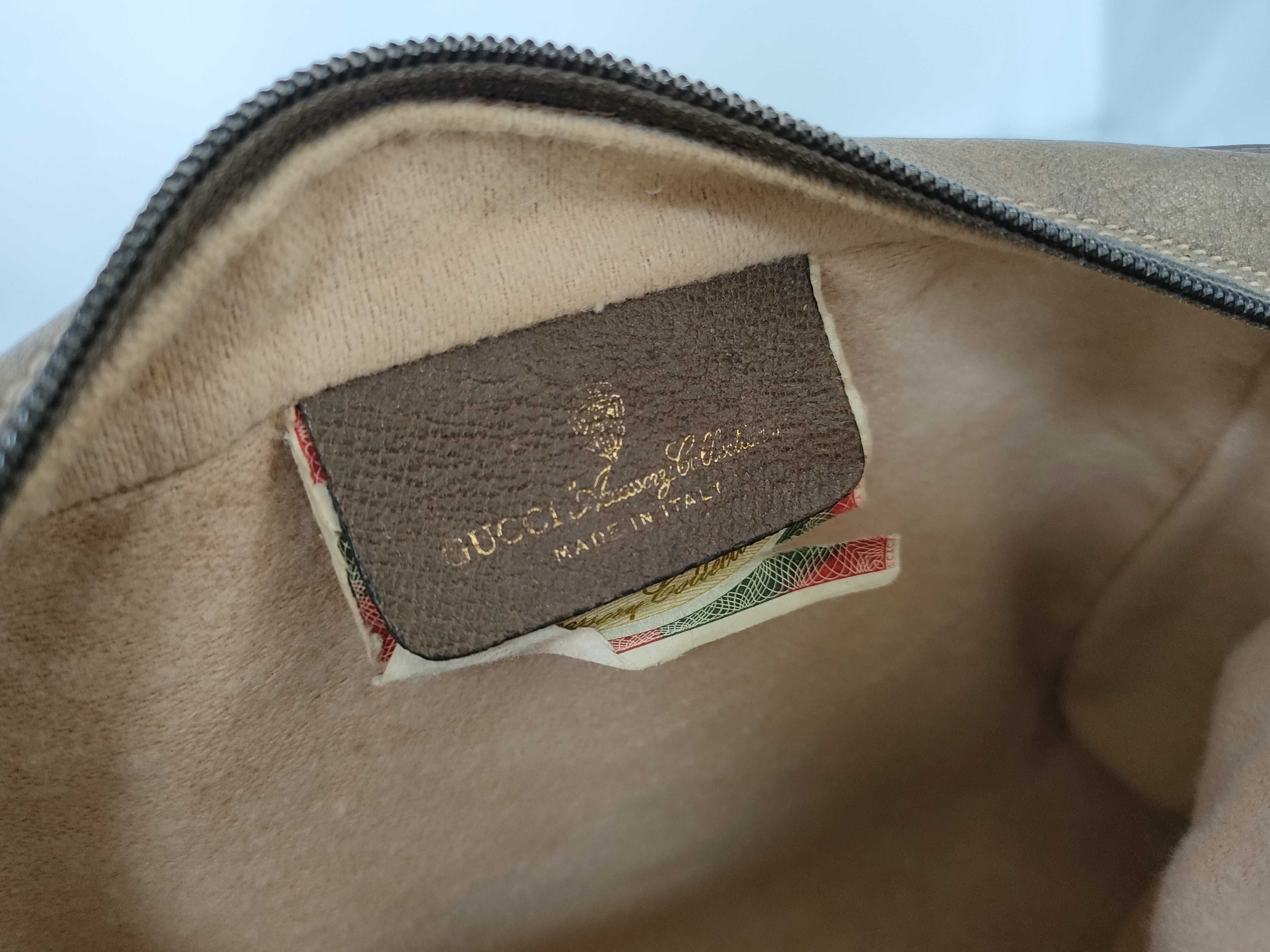 GG Supreme Gucci 98 02 004 GG Supreme Sherry Line Shoulder Bag PVC Leather Brown Shoulder Bag — view 10
