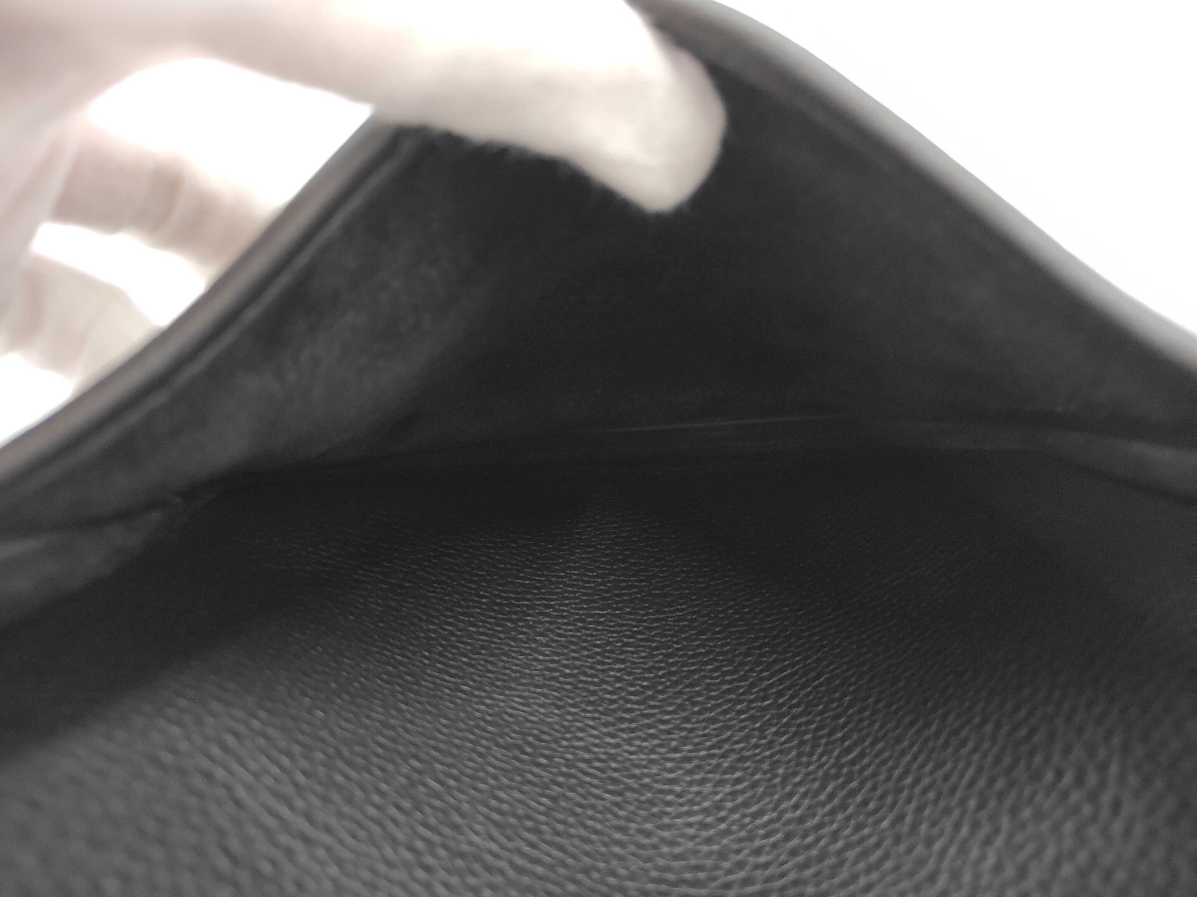 Evelyne 23 handbag, black x Taurillon Clemence leather x silver hardware x G stamp. — view 9
