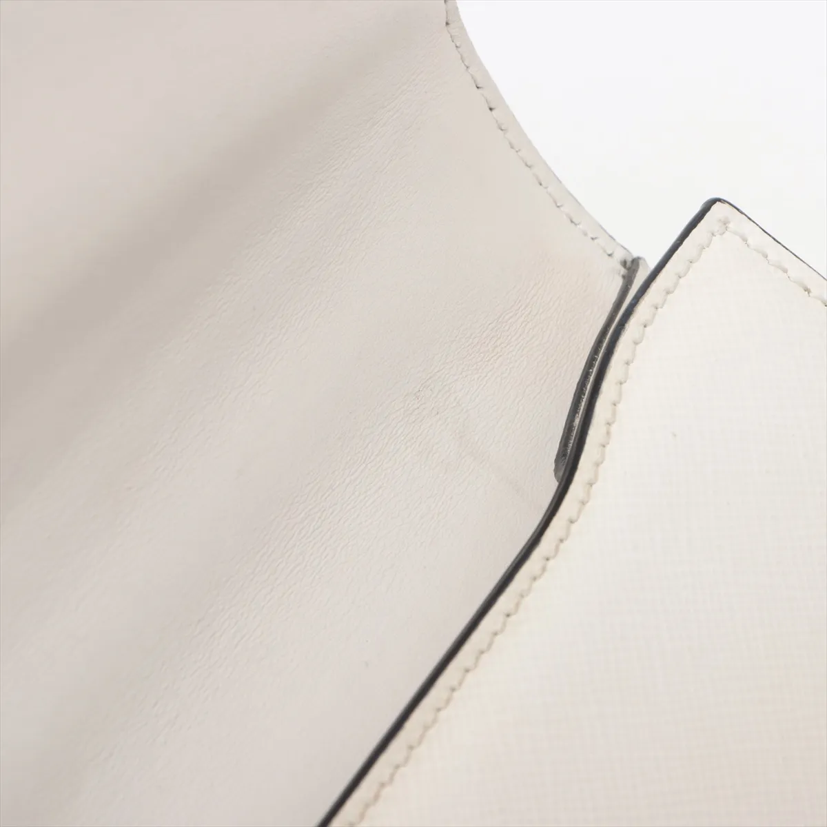Saffiano leather chain shoulder bag white — view 12