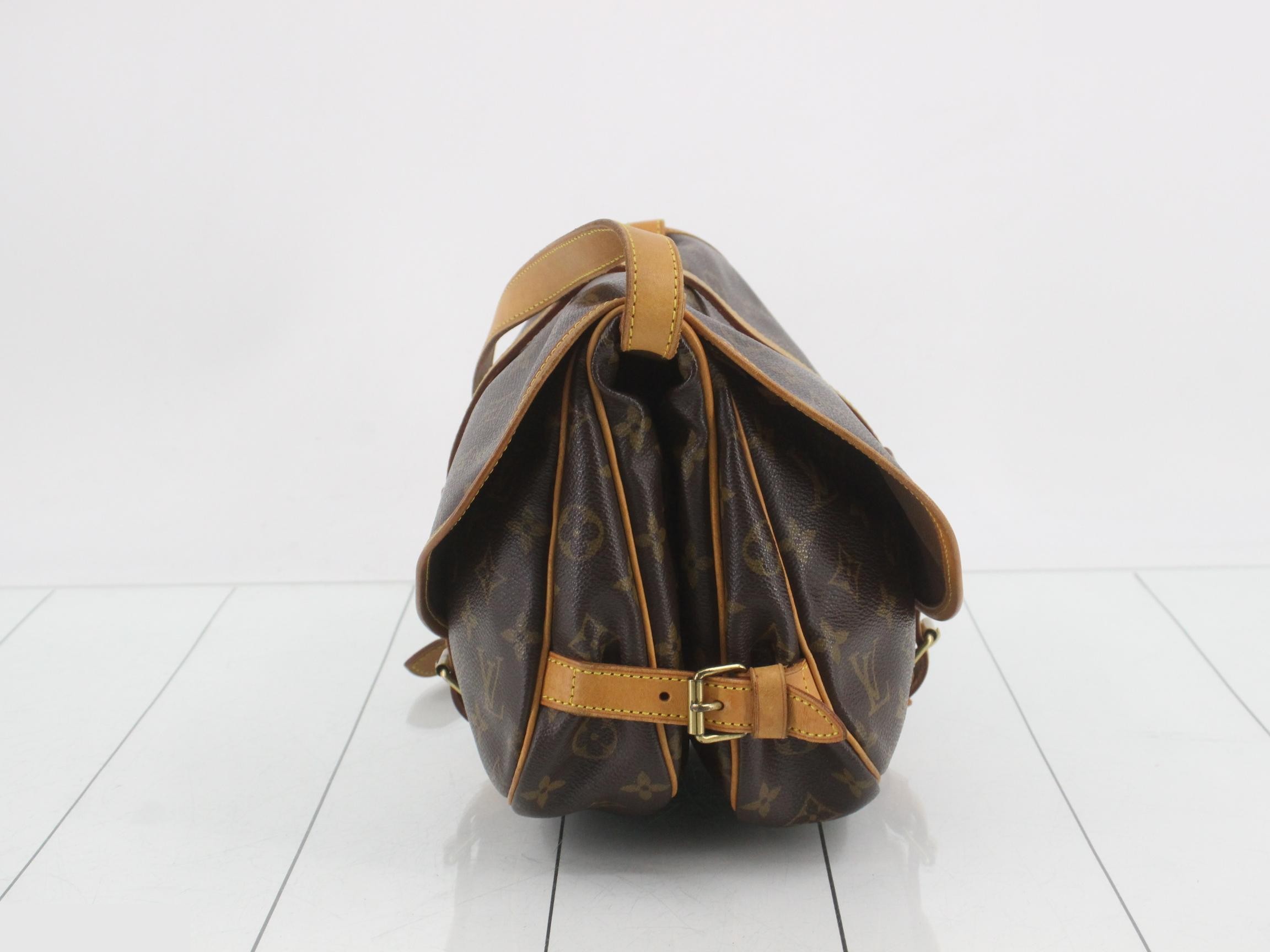 Monogram Saumur Shoulder Bag — view 3