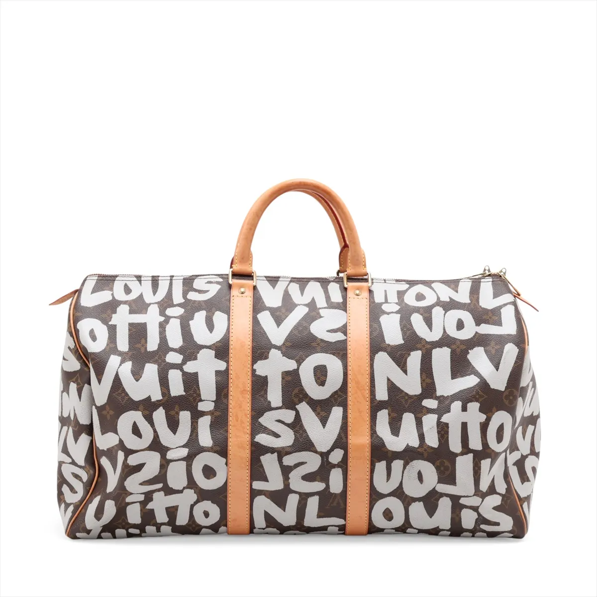 Monogram Graffiti Keepall 50 M92197 FL0041 Brown x Beige — view 2